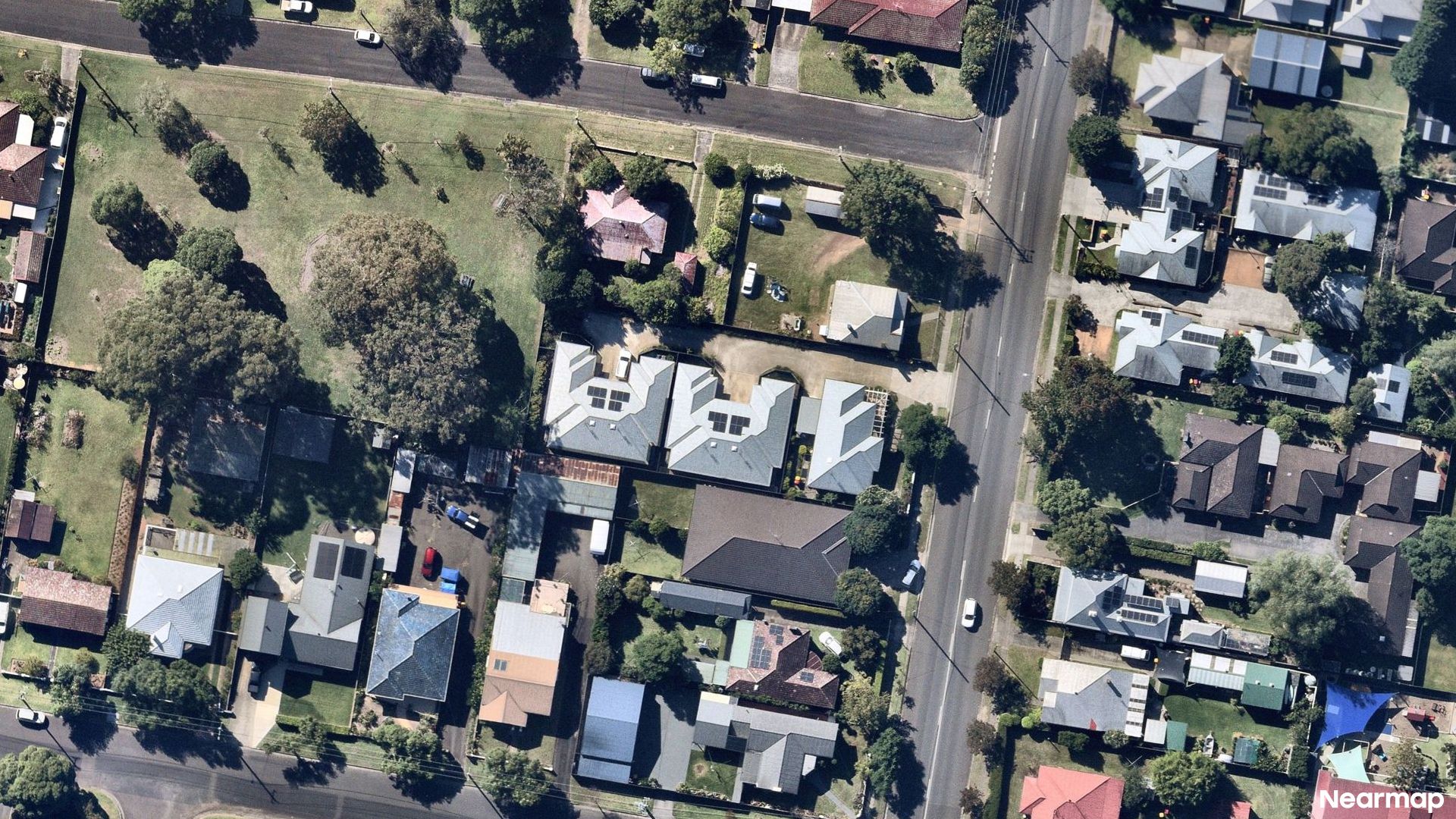 Vertical aerial view