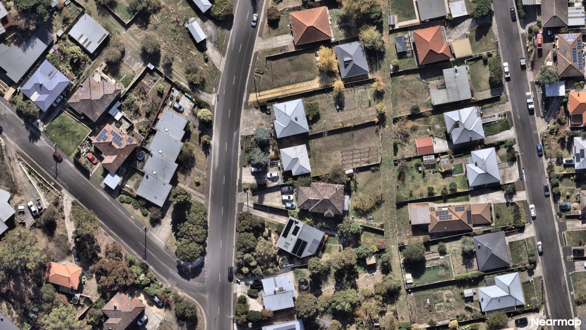 Vertical aerial view