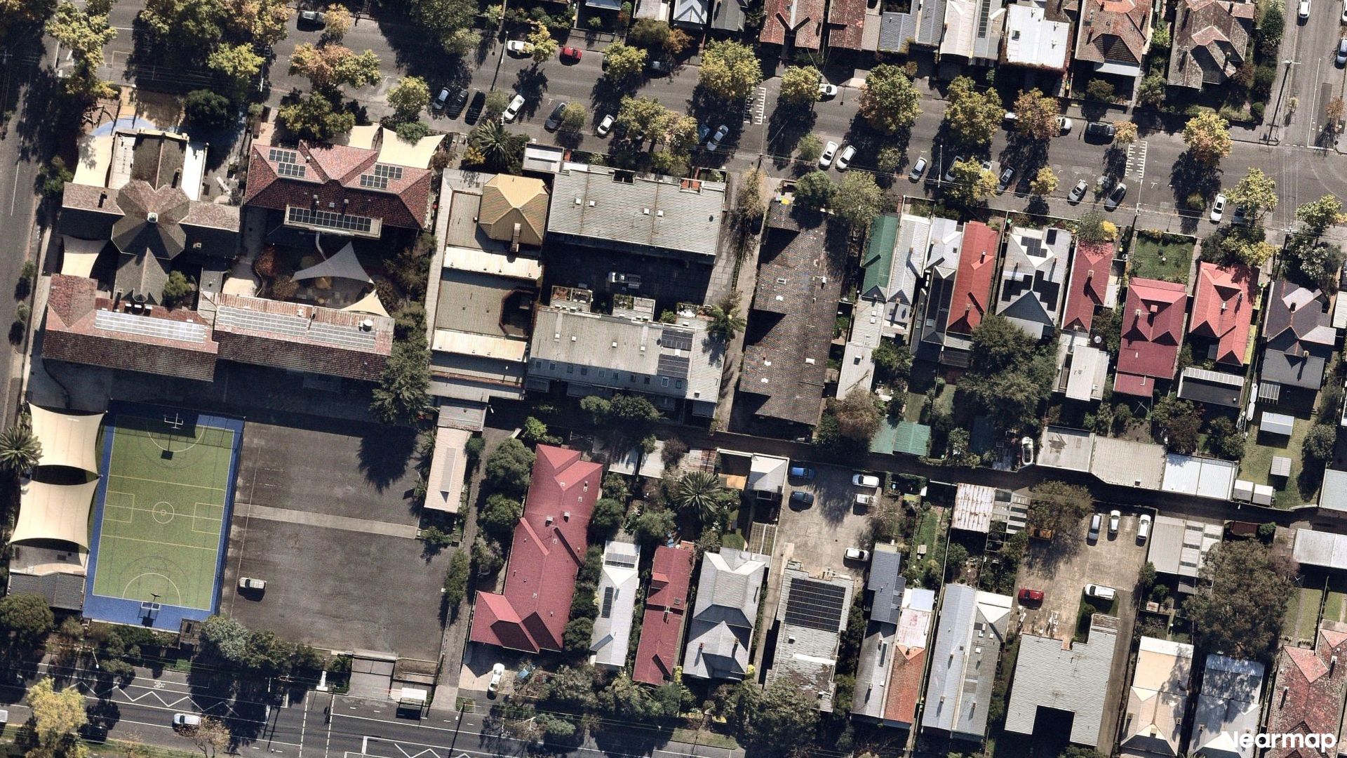 Vertical aerial view