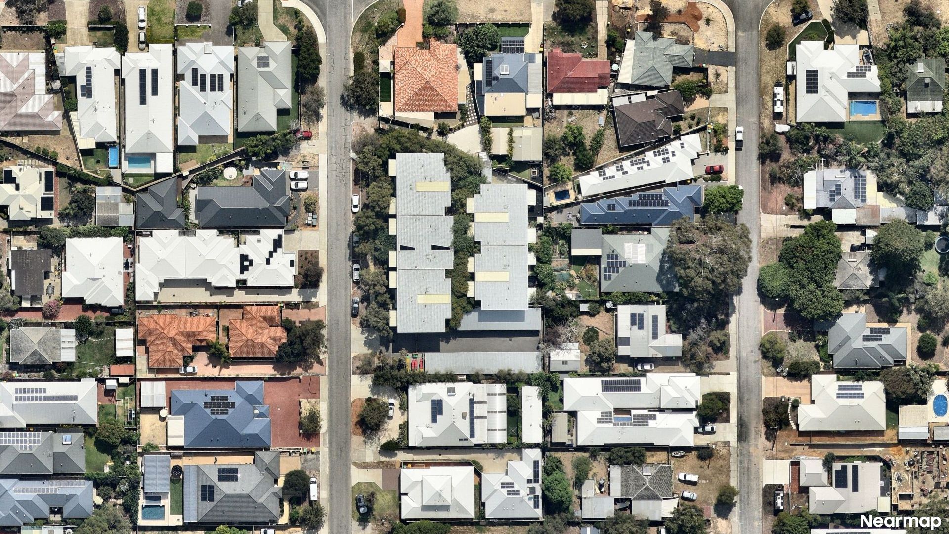 Vertical aerial view