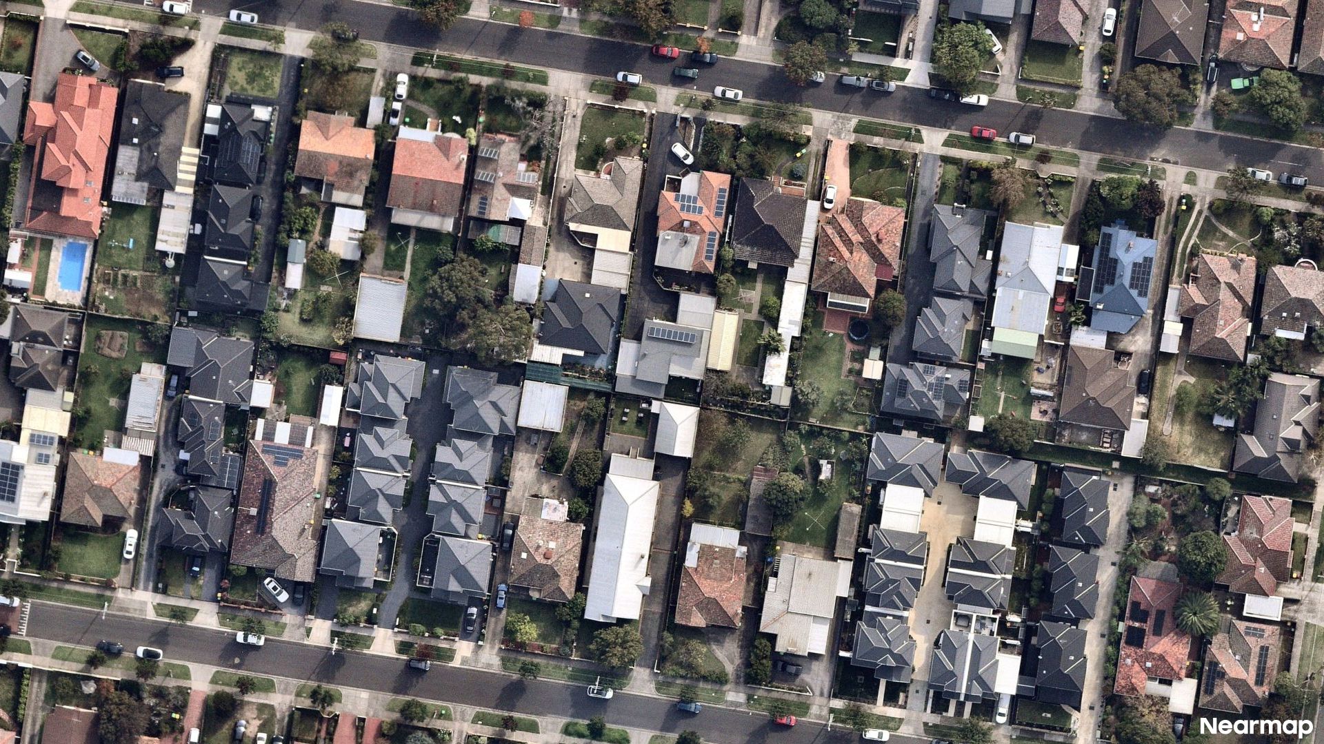Vertical aerial view
