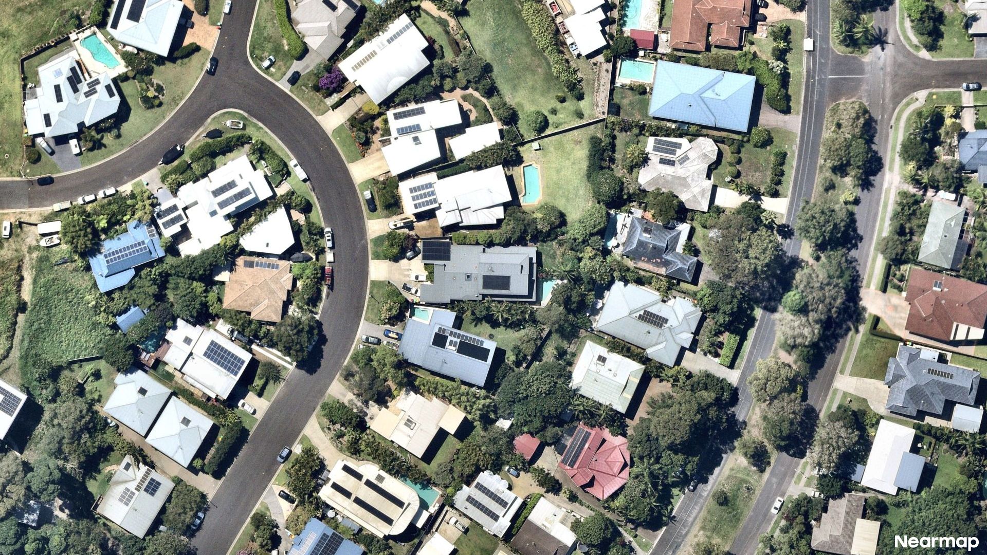 Vertical aerial view