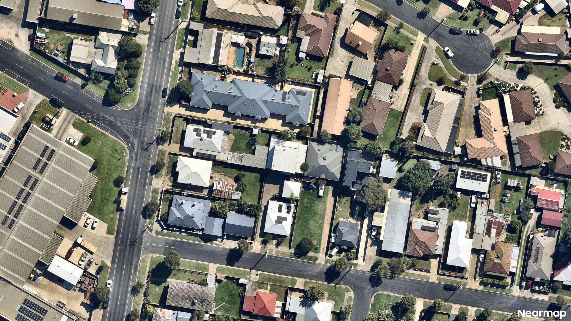 Vertical aerial view