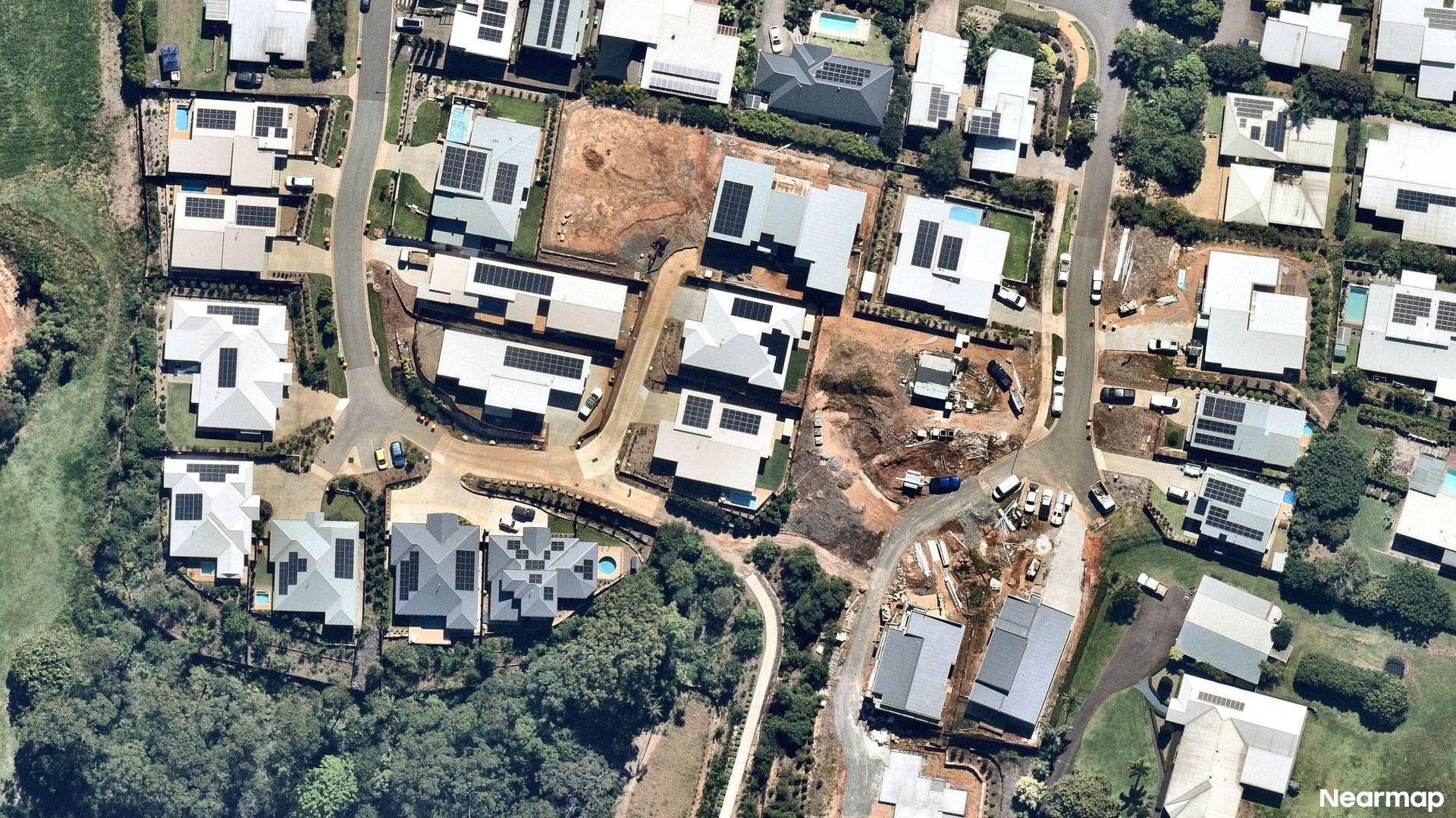 Vertical aerial view
