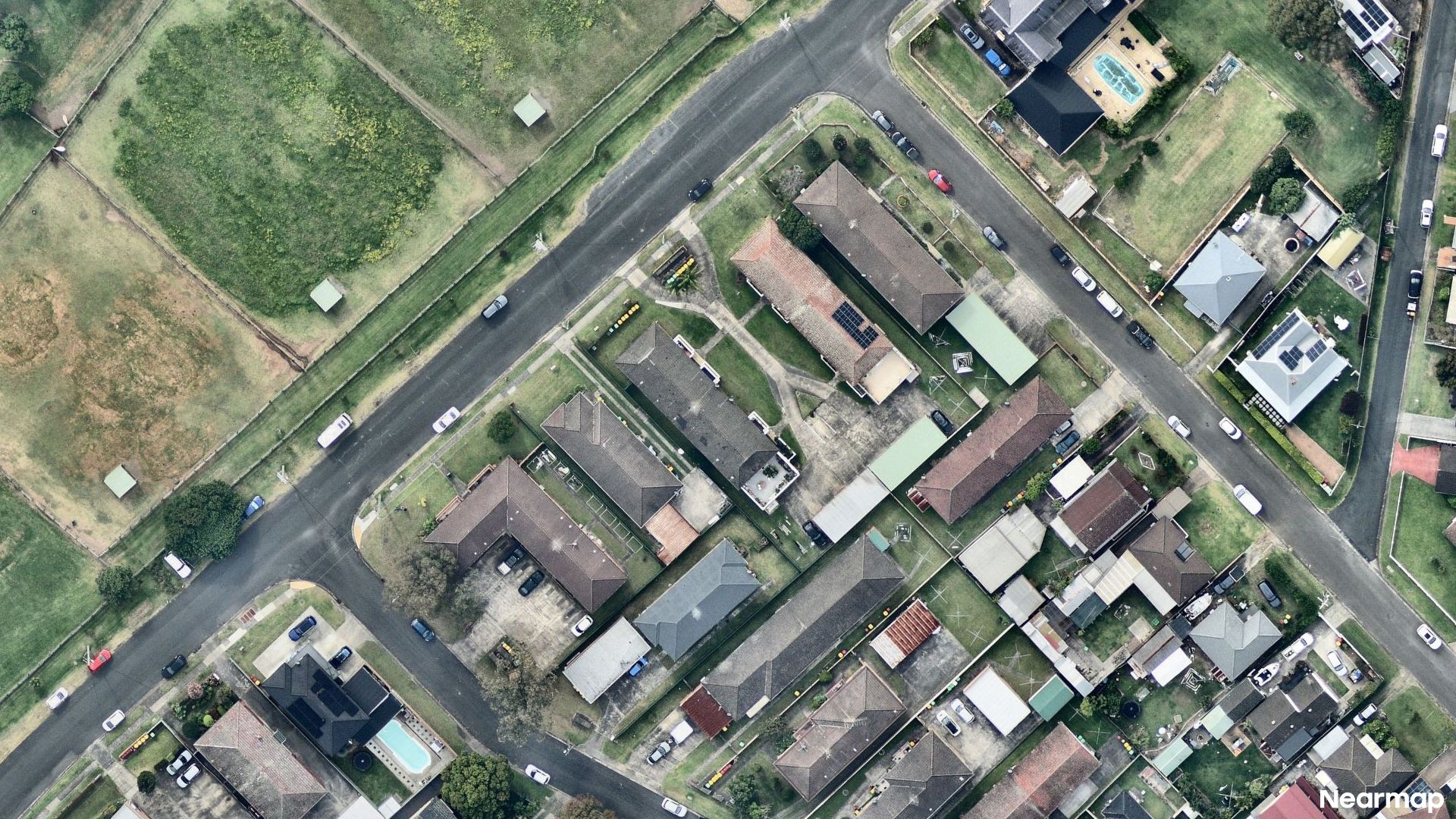 Vertical aerial view