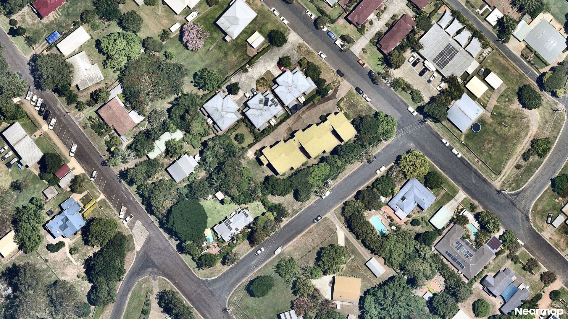 Vertical aerial view