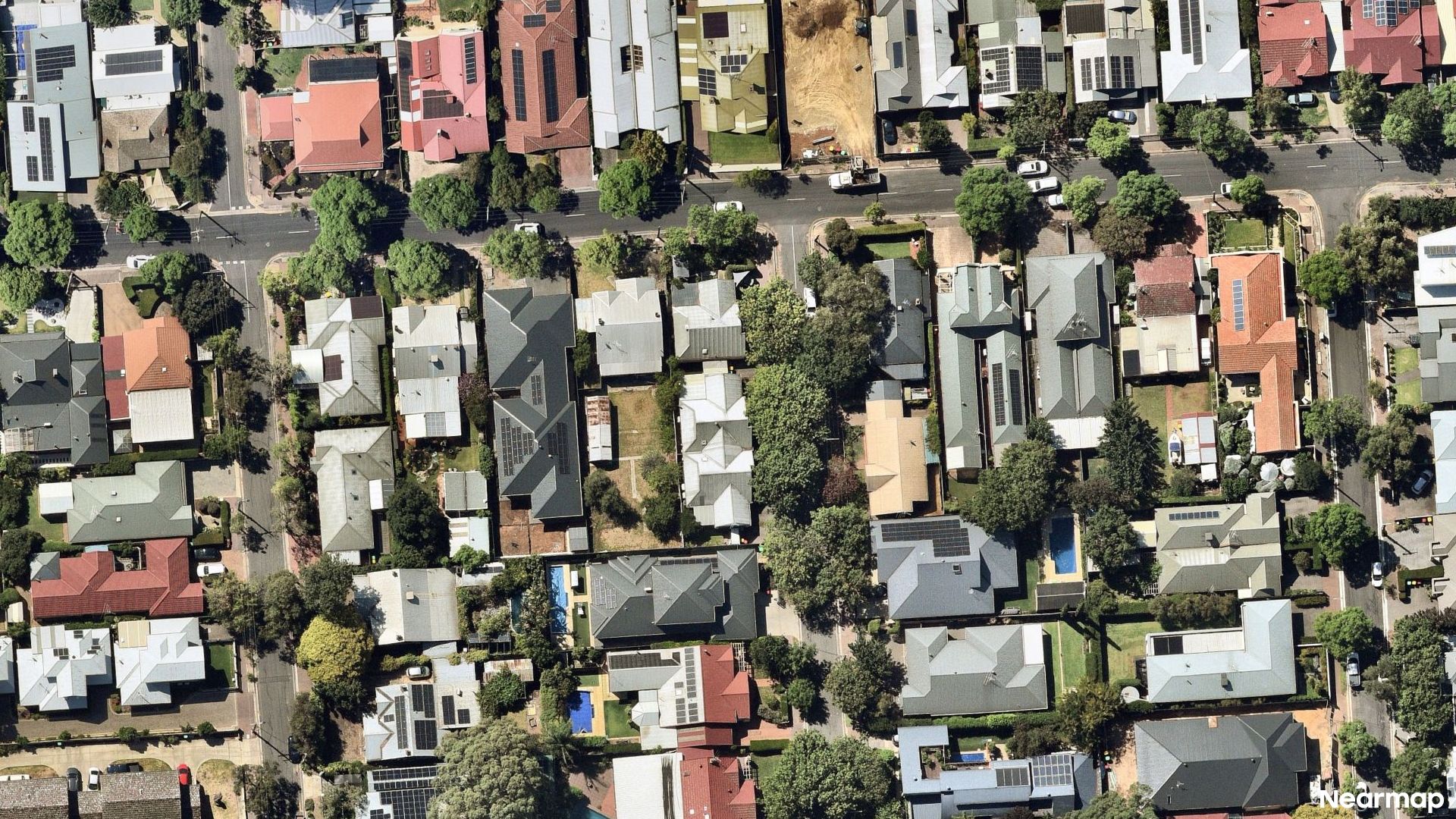 Vertical aerial view