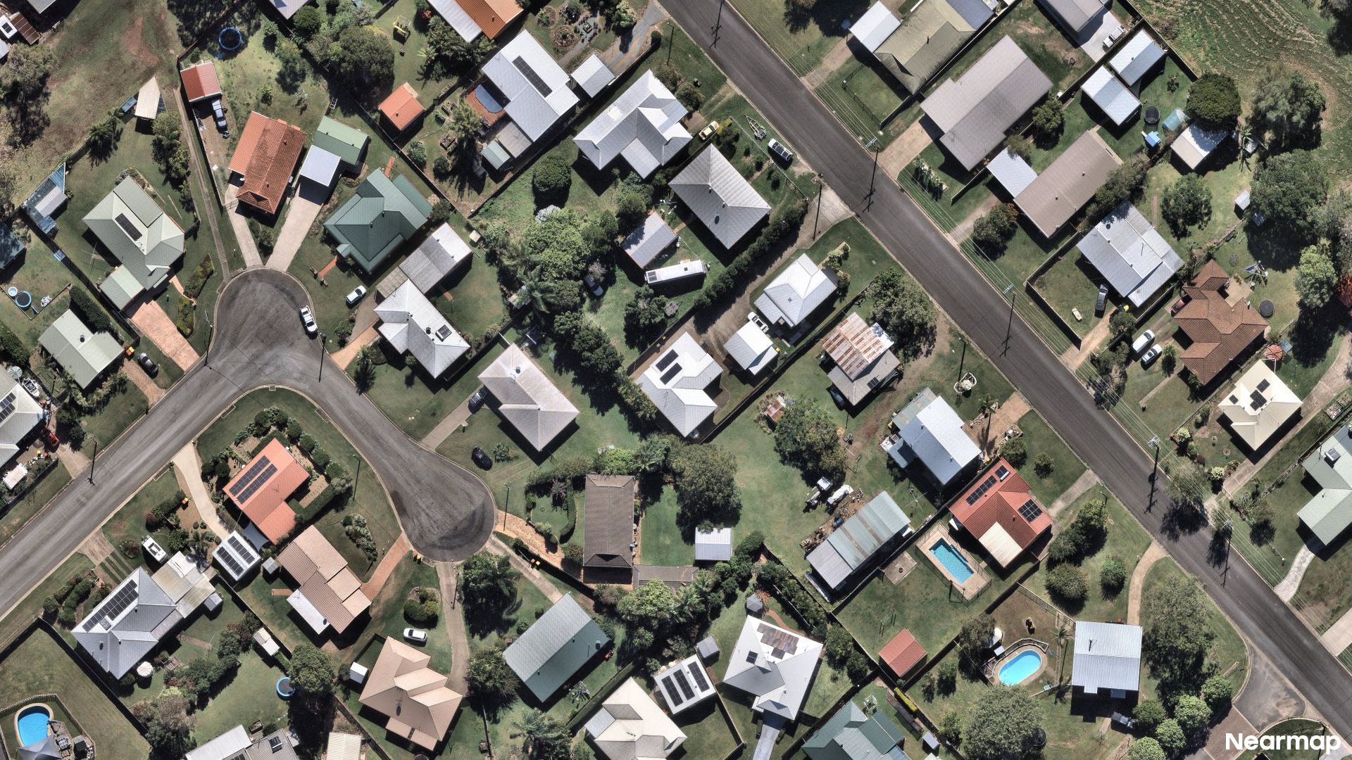 Vertical aerial view