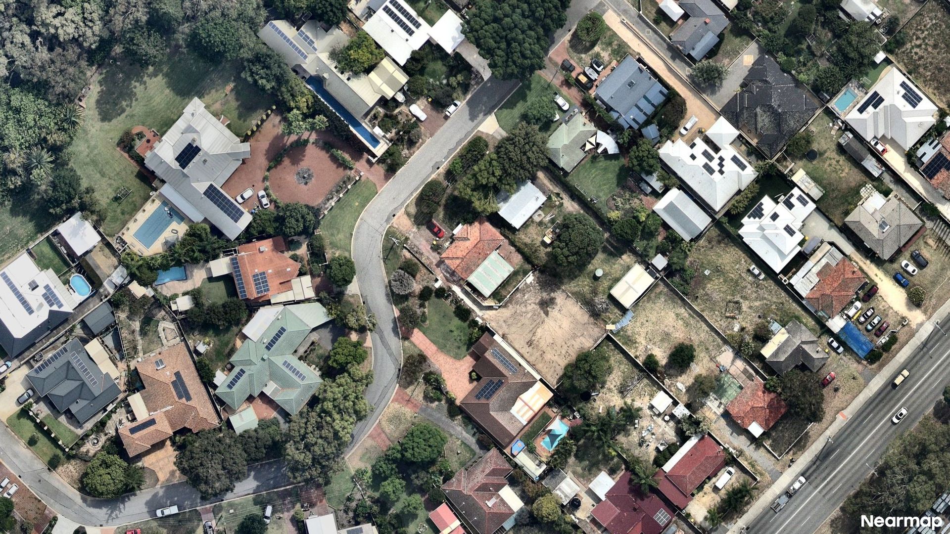 Vertical aerial view