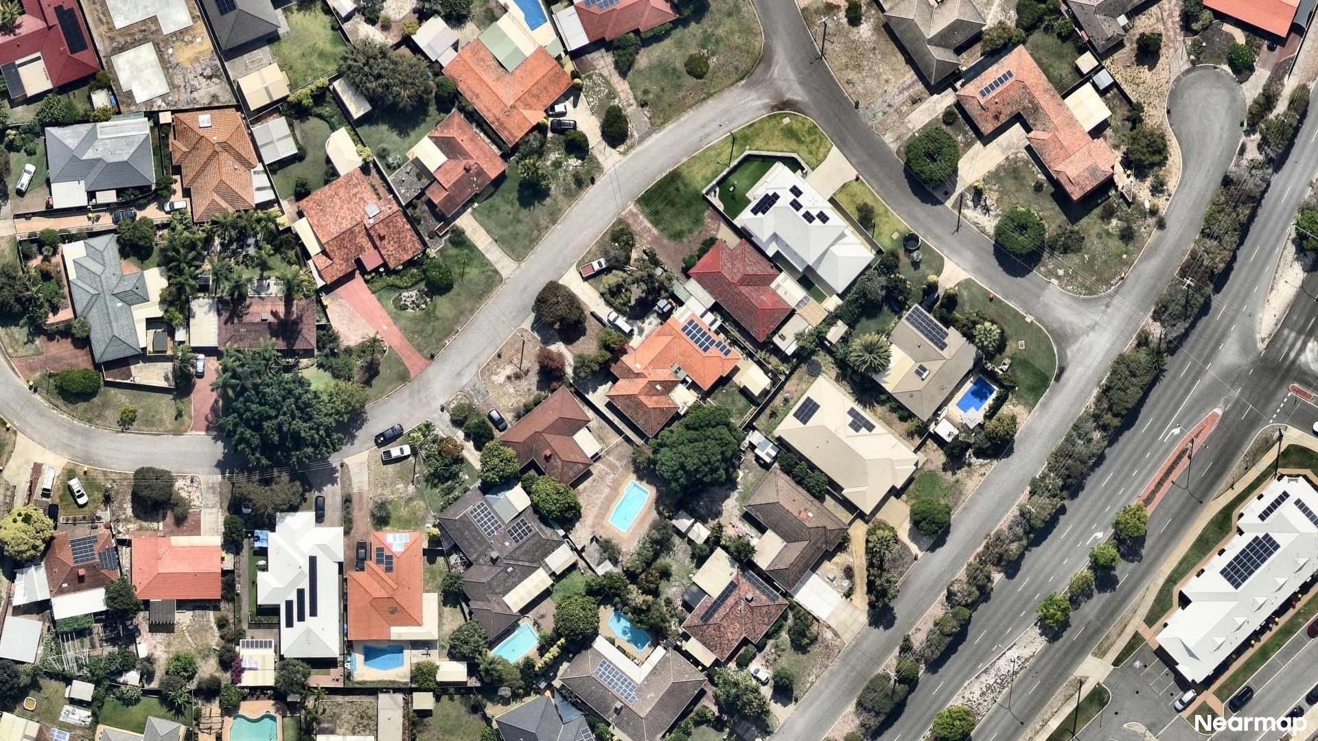 Vertical aerial view