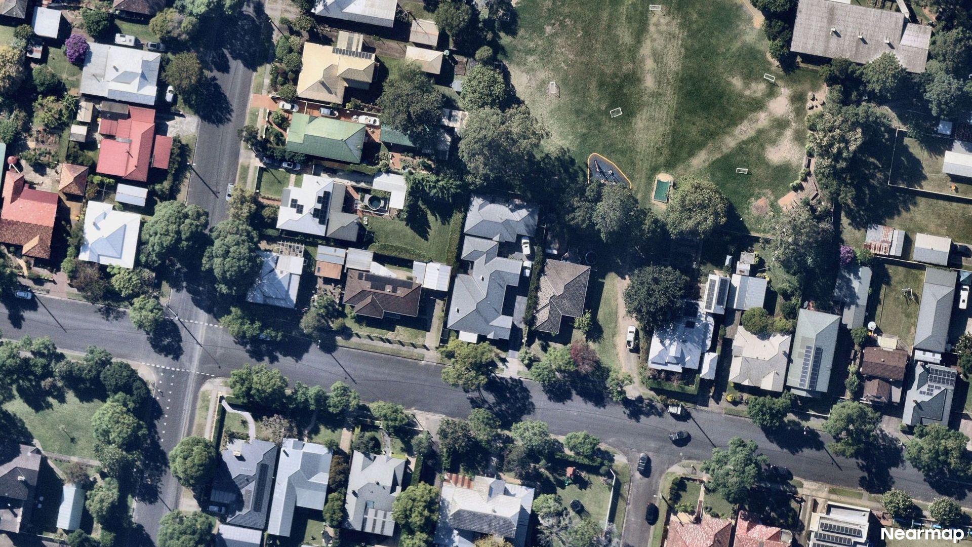 Vertical aerial view