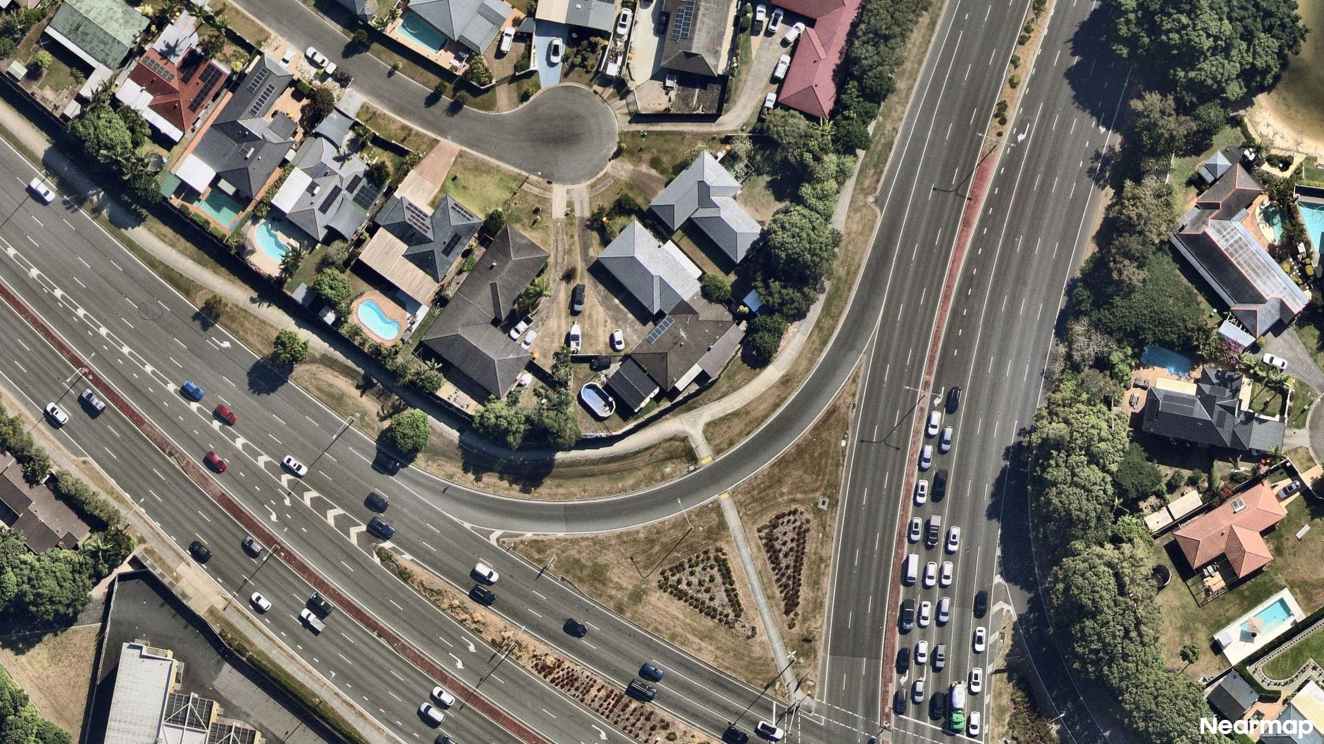 Vertical aerial view