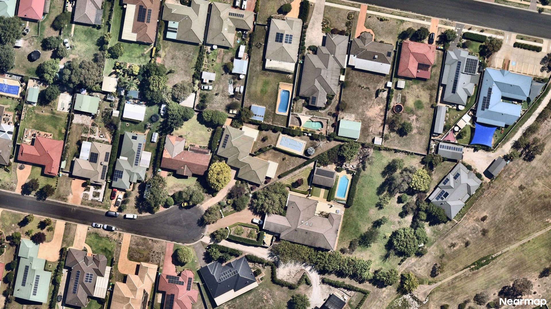 Vertical aerial view