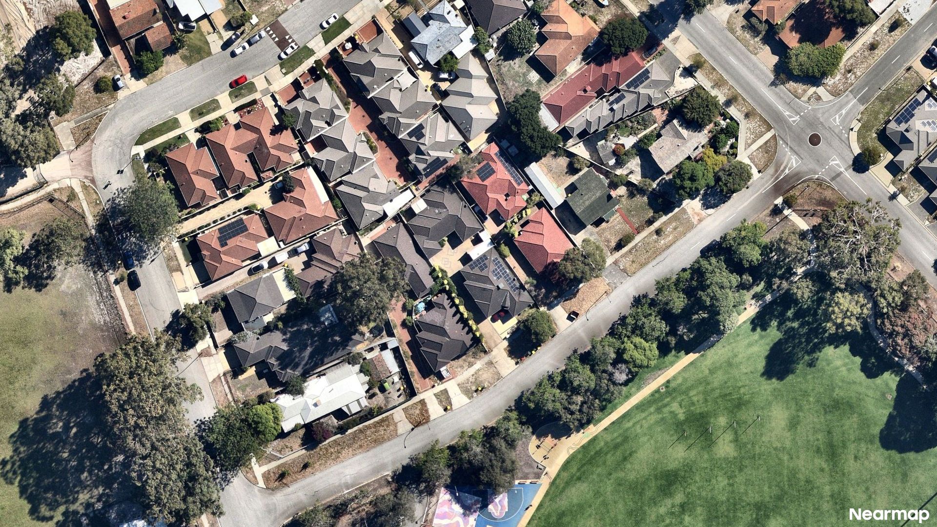 Vertical aerial view