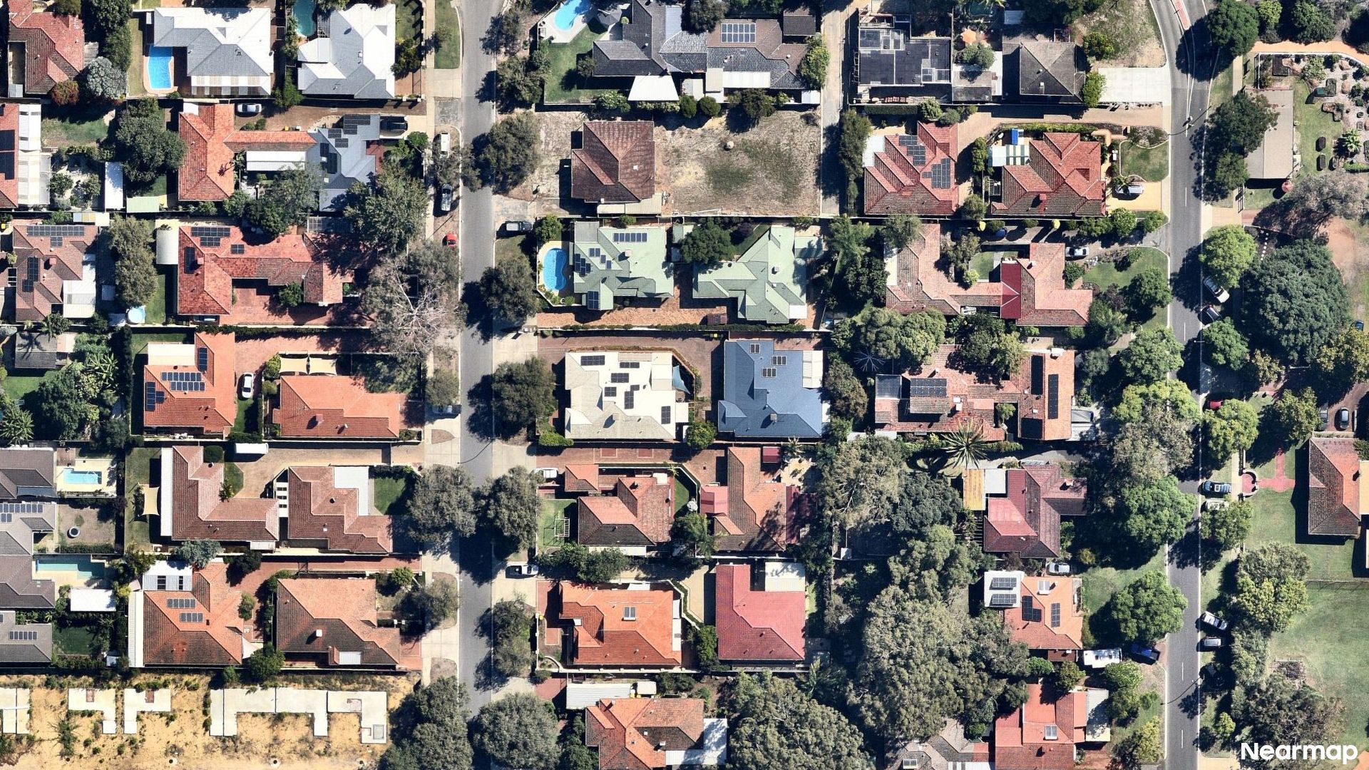 Vertical aerial view