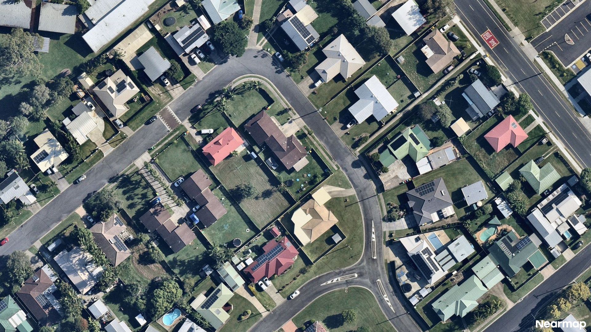 Vertical aerial view