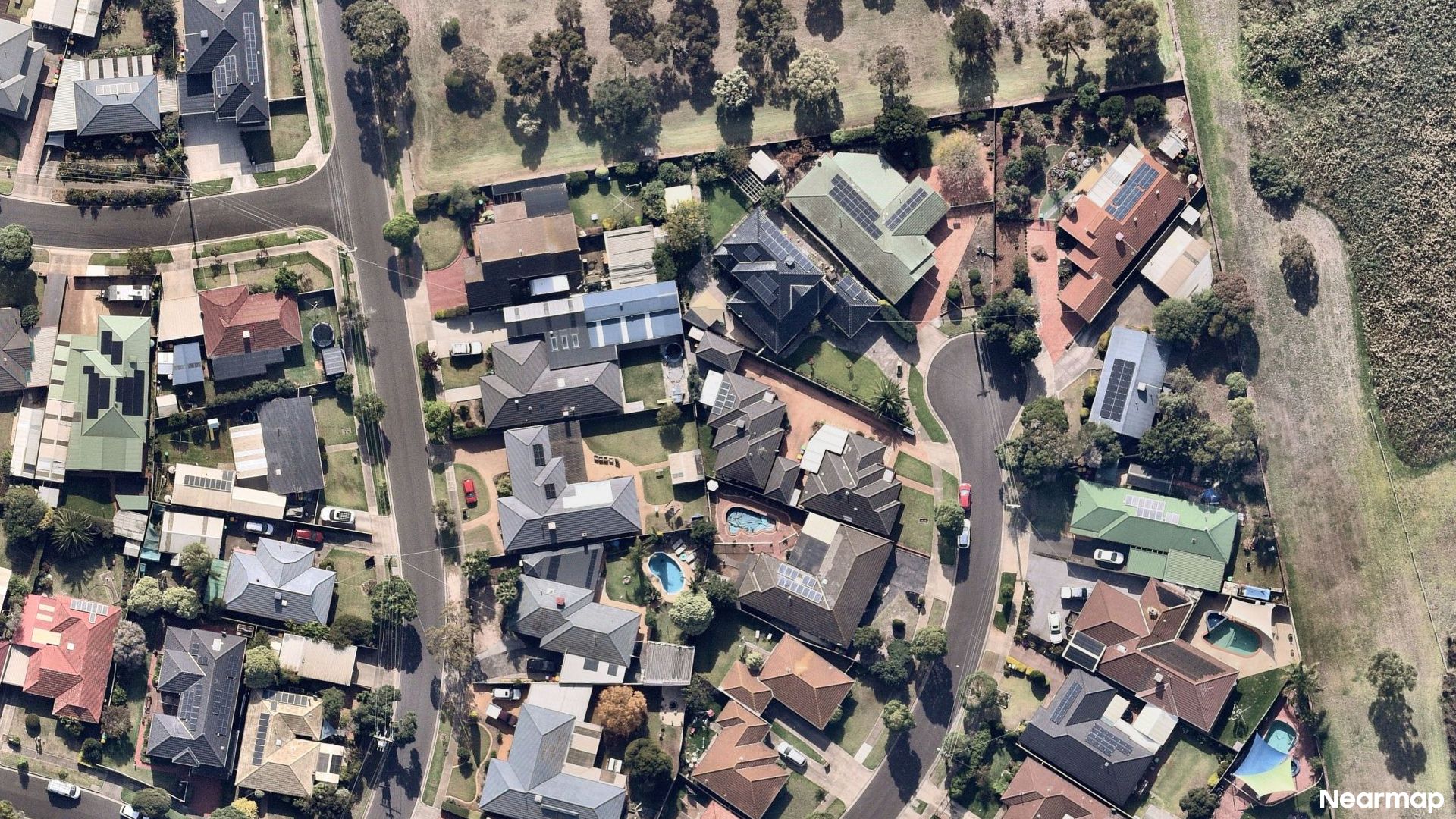Vertical aerial view