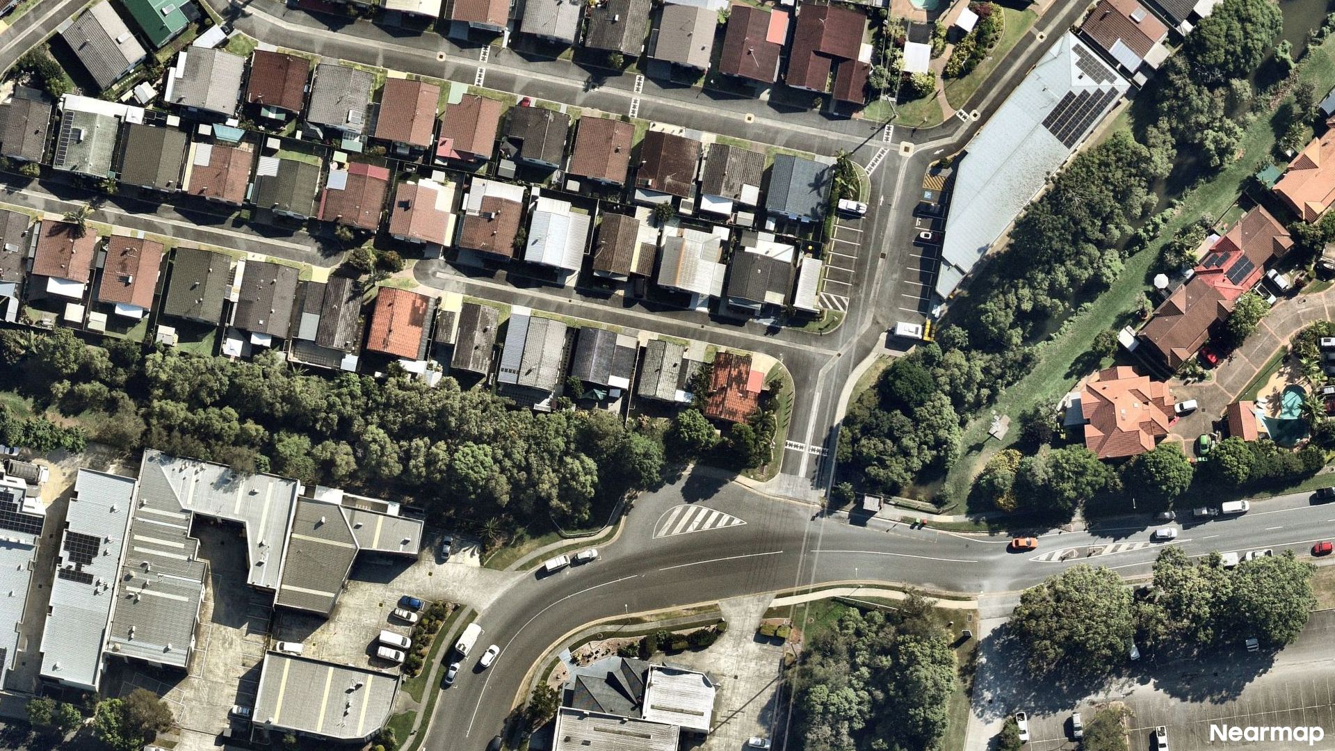 Vertical aerial view