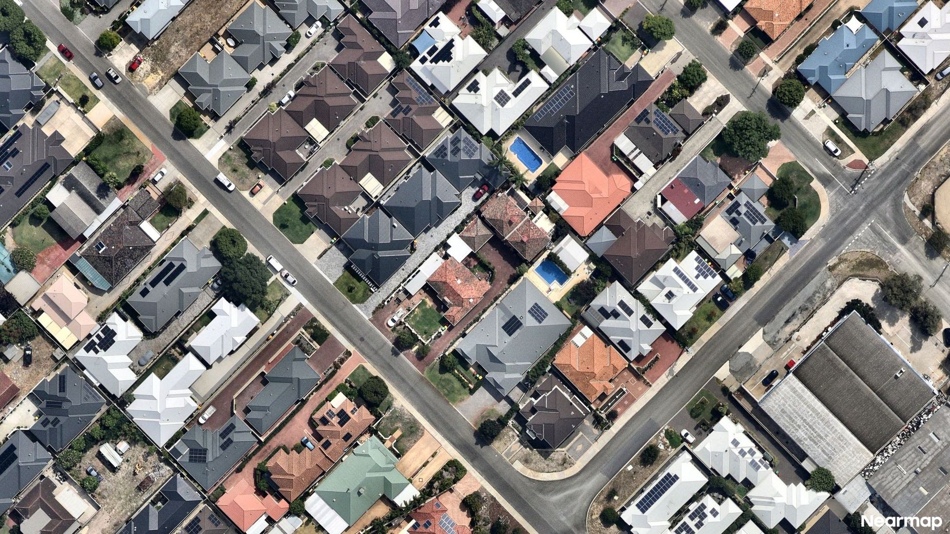 Vertical aerial view