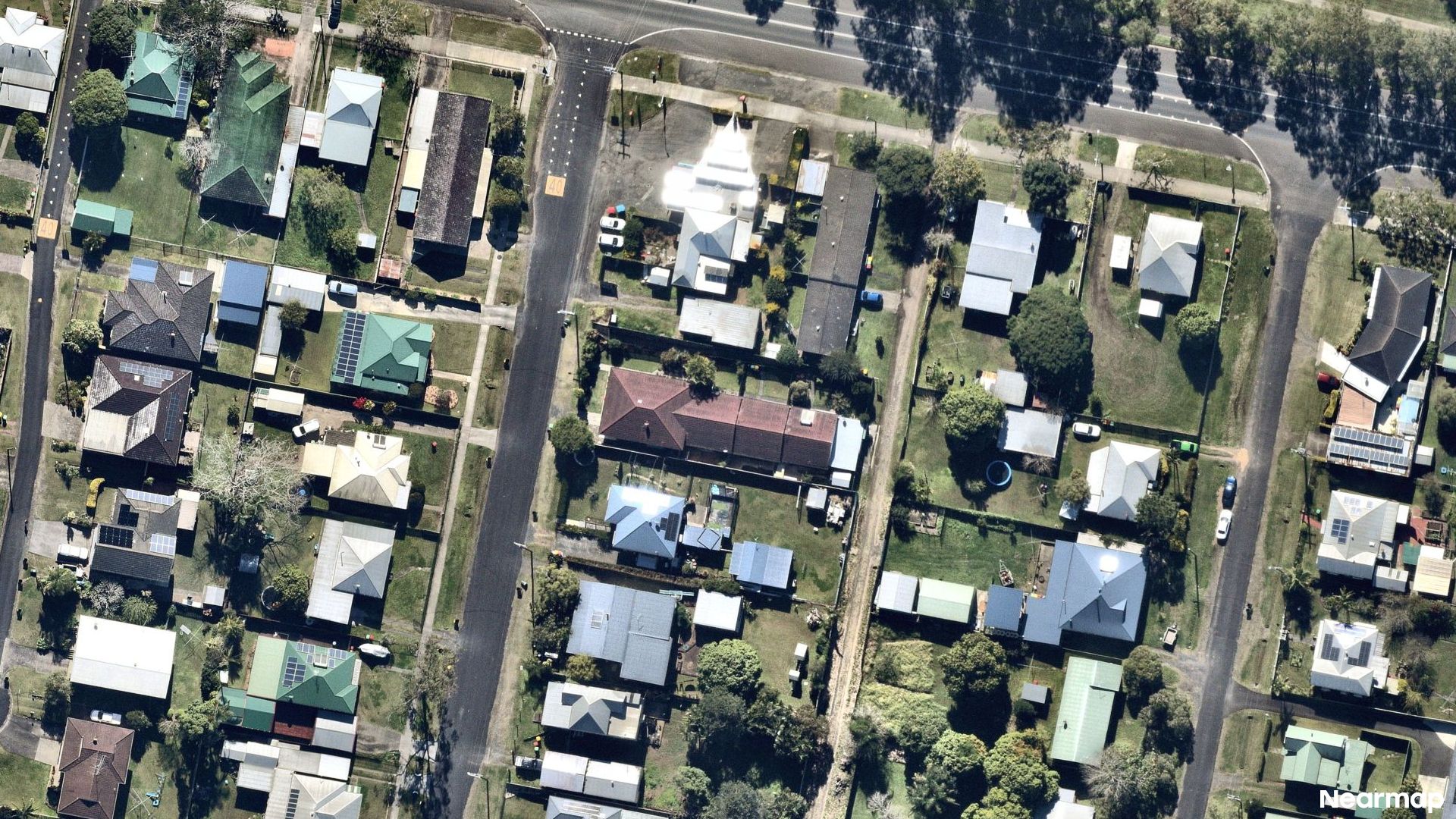 Vertical aerial view