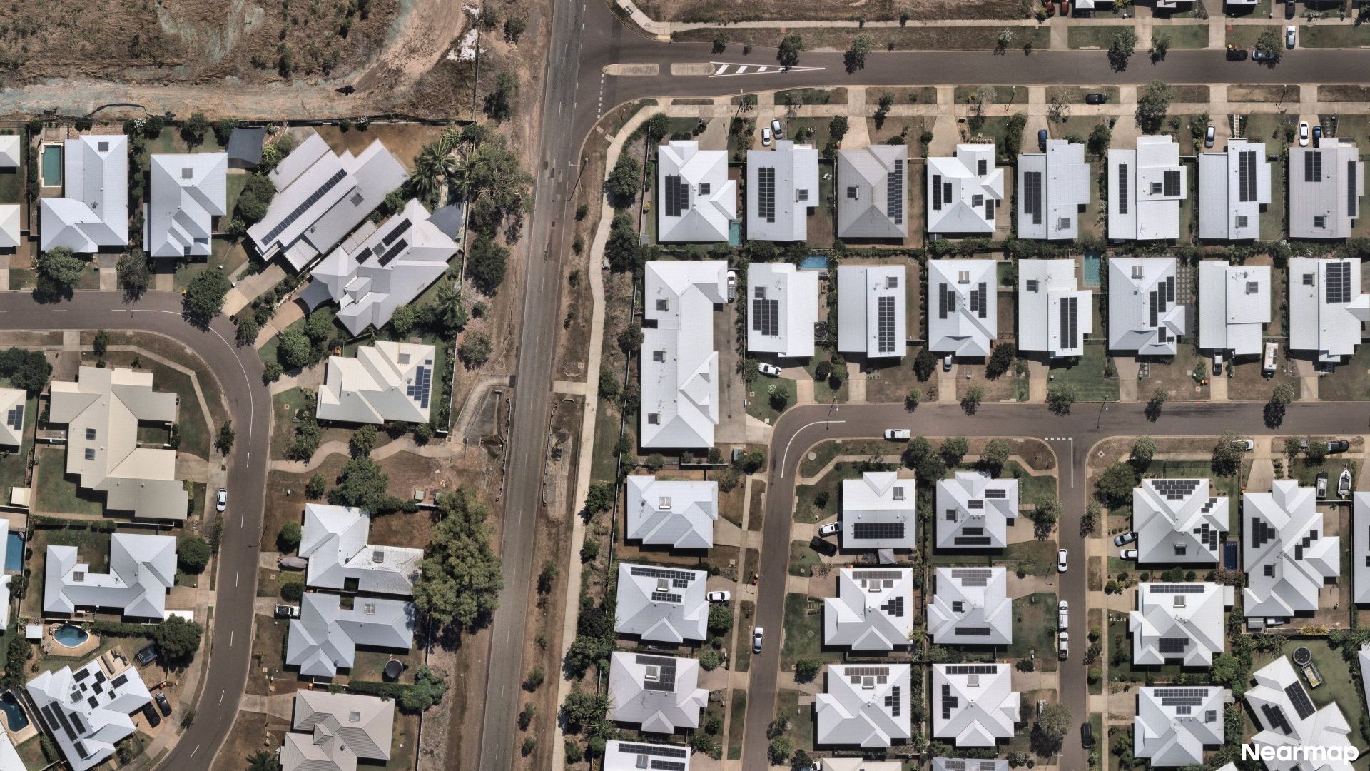 Vertical aerial view