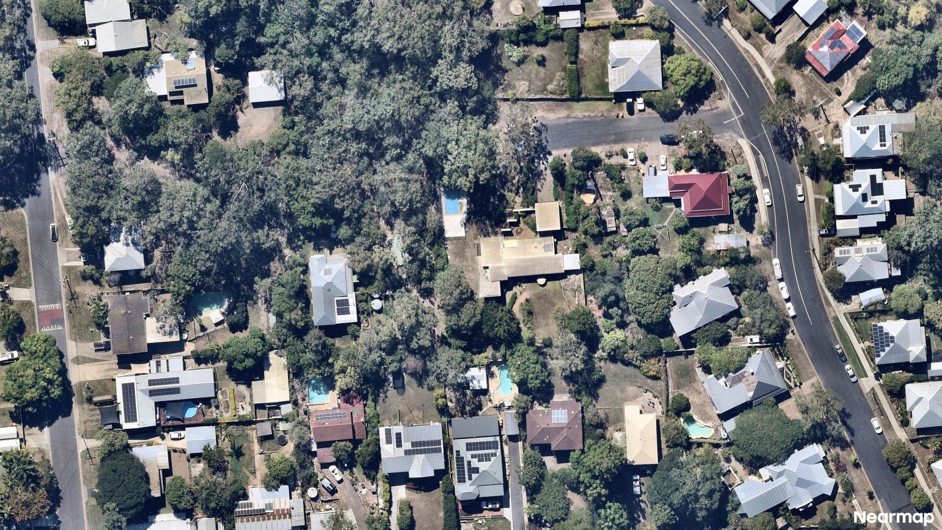 Vertical aerial view