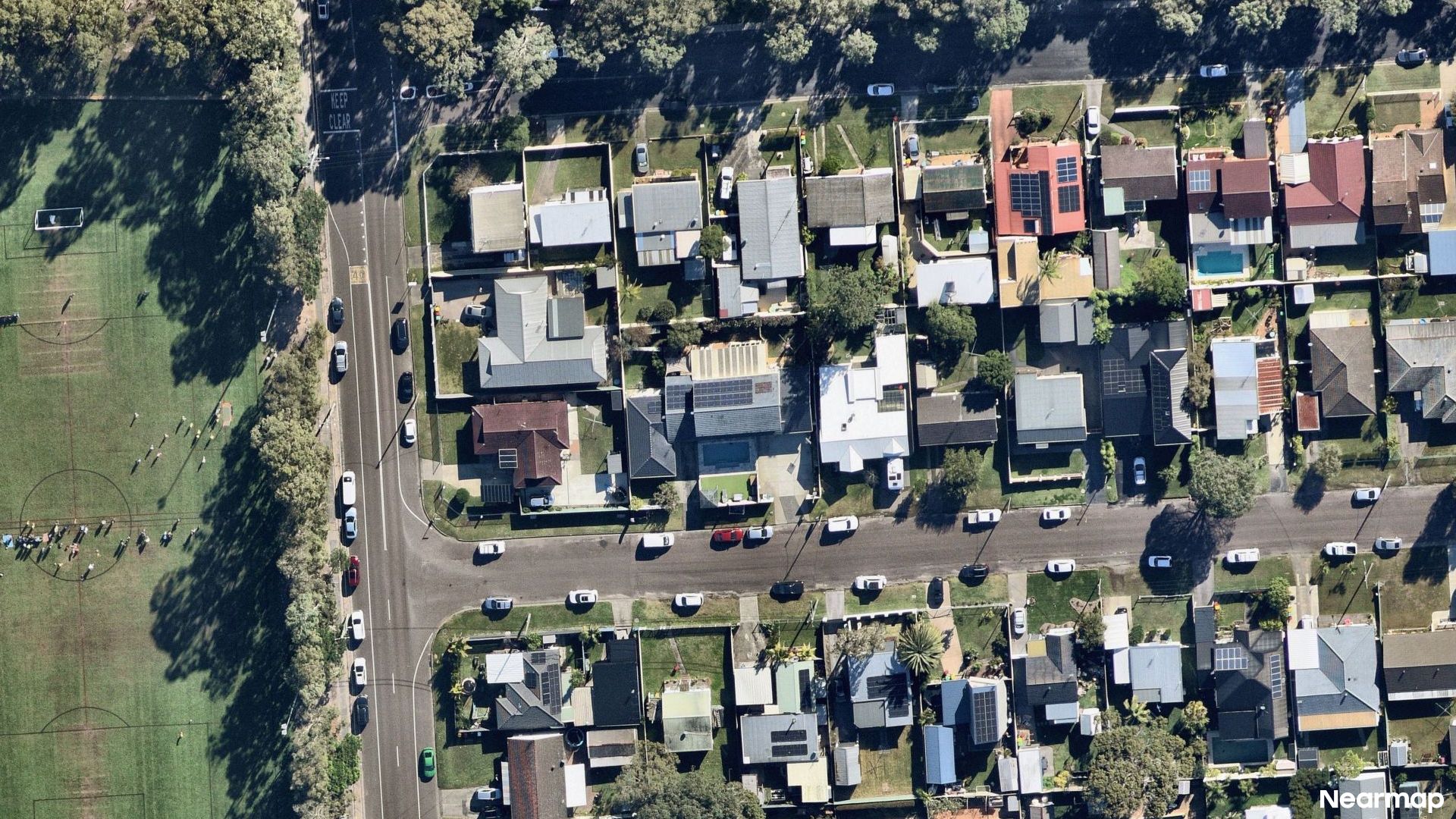 Vertical aerial view