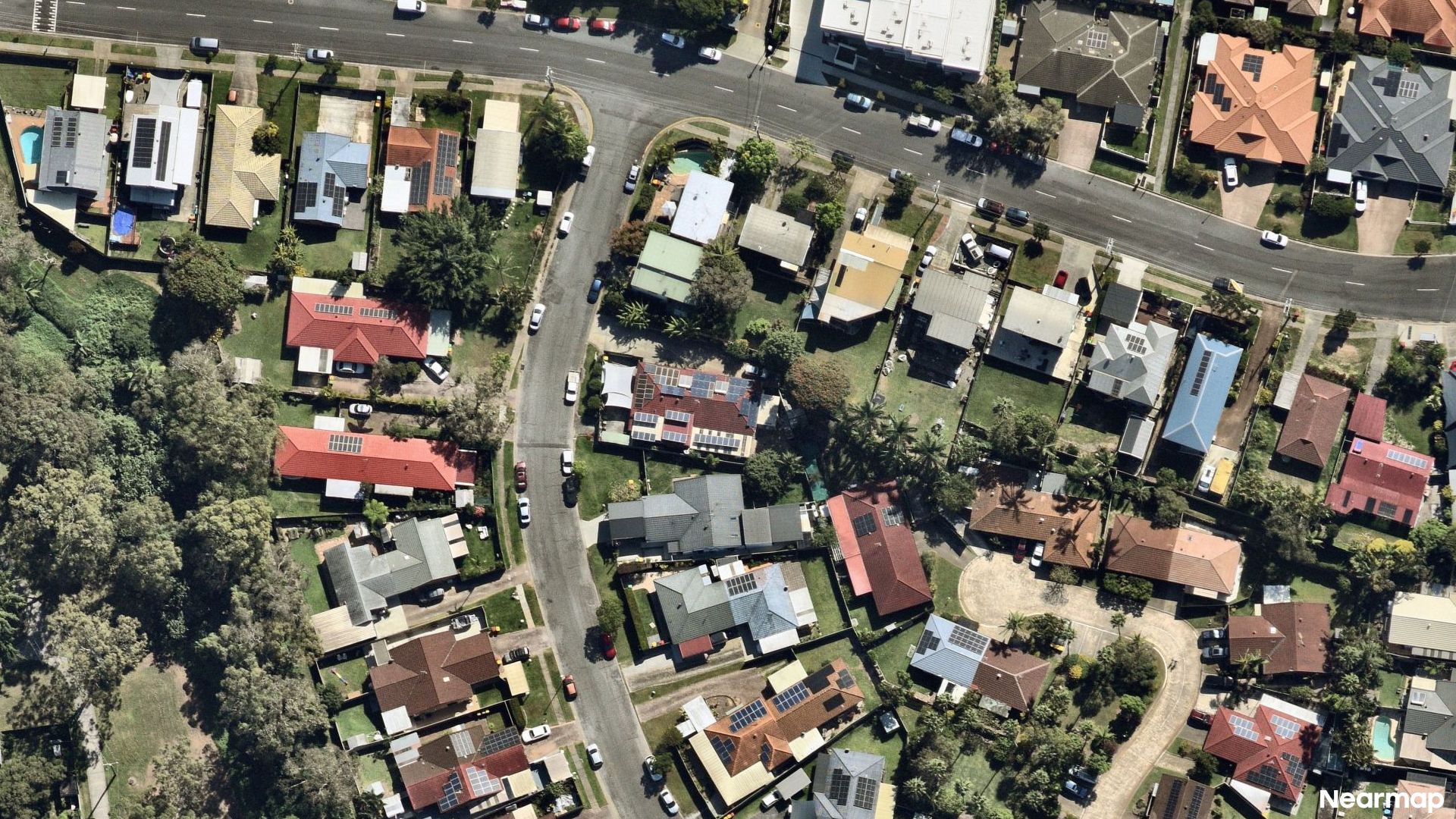 Vertical aerial view