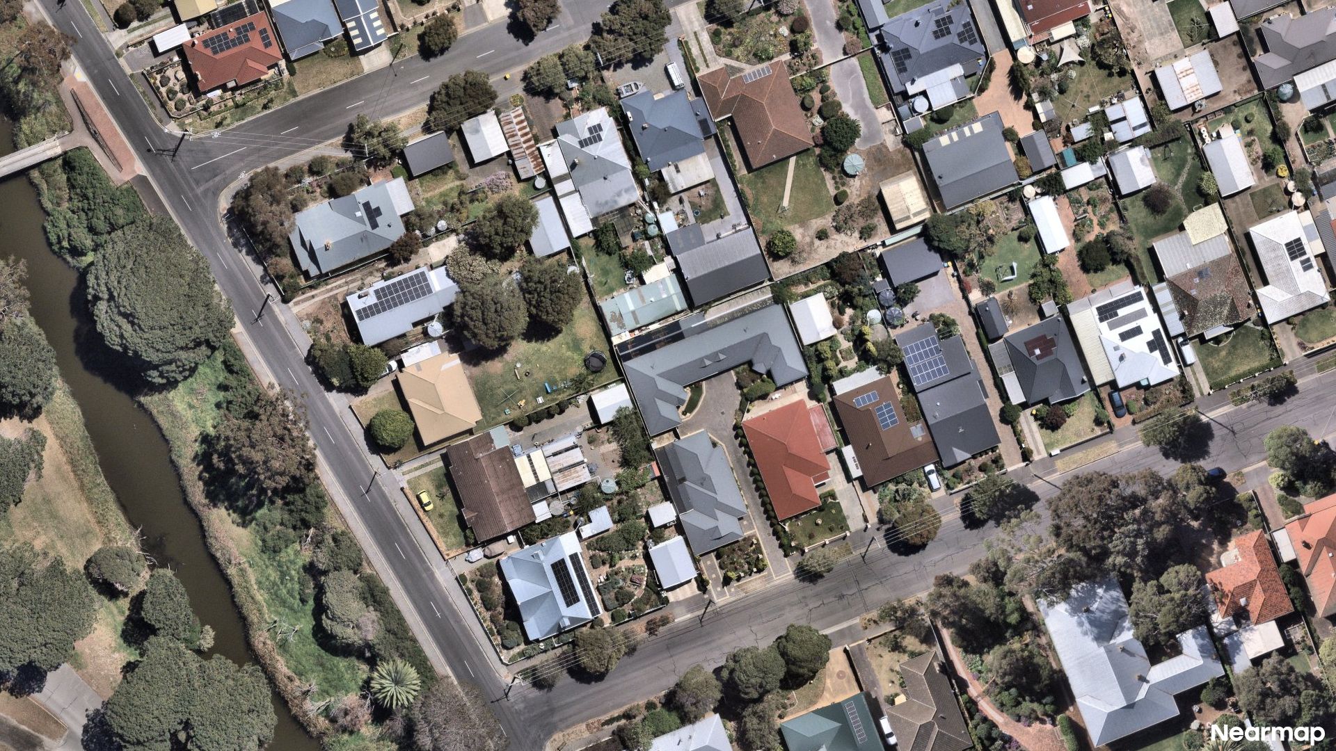Vertical aerial view