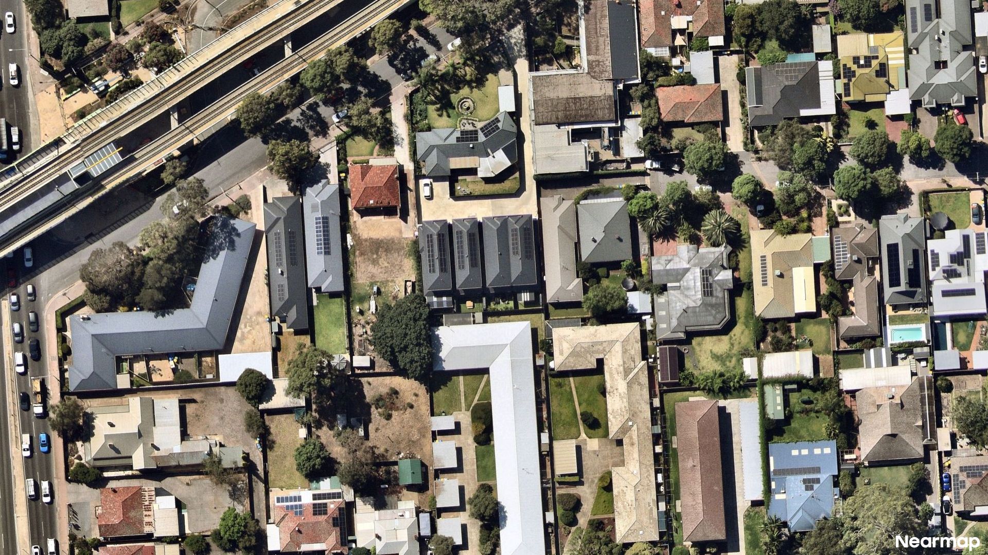 Vertical aerial view