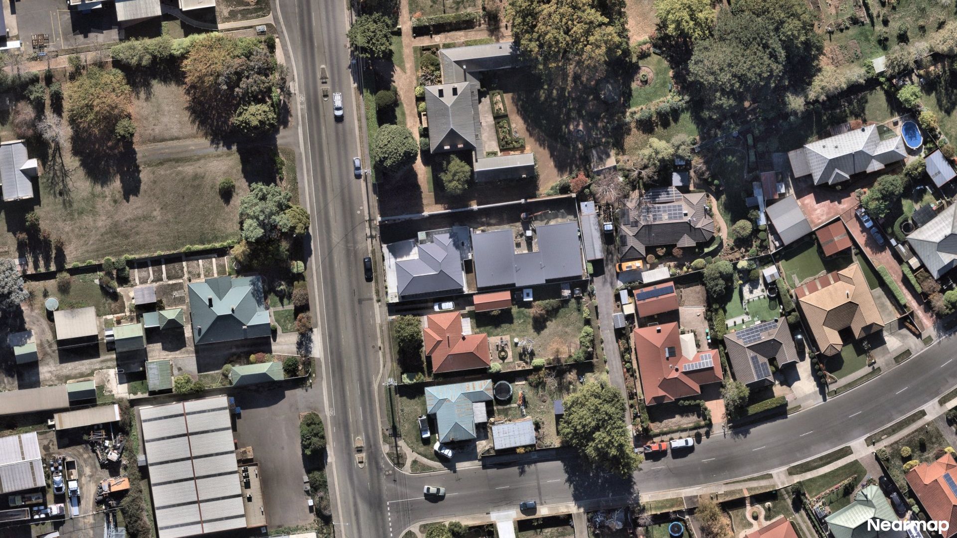 Vertical aerial view