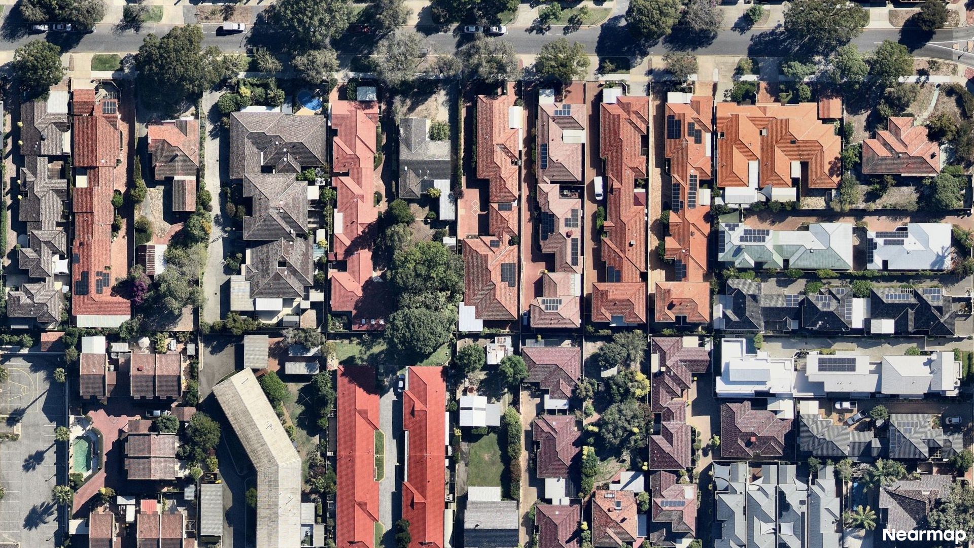 Vertical aerial view