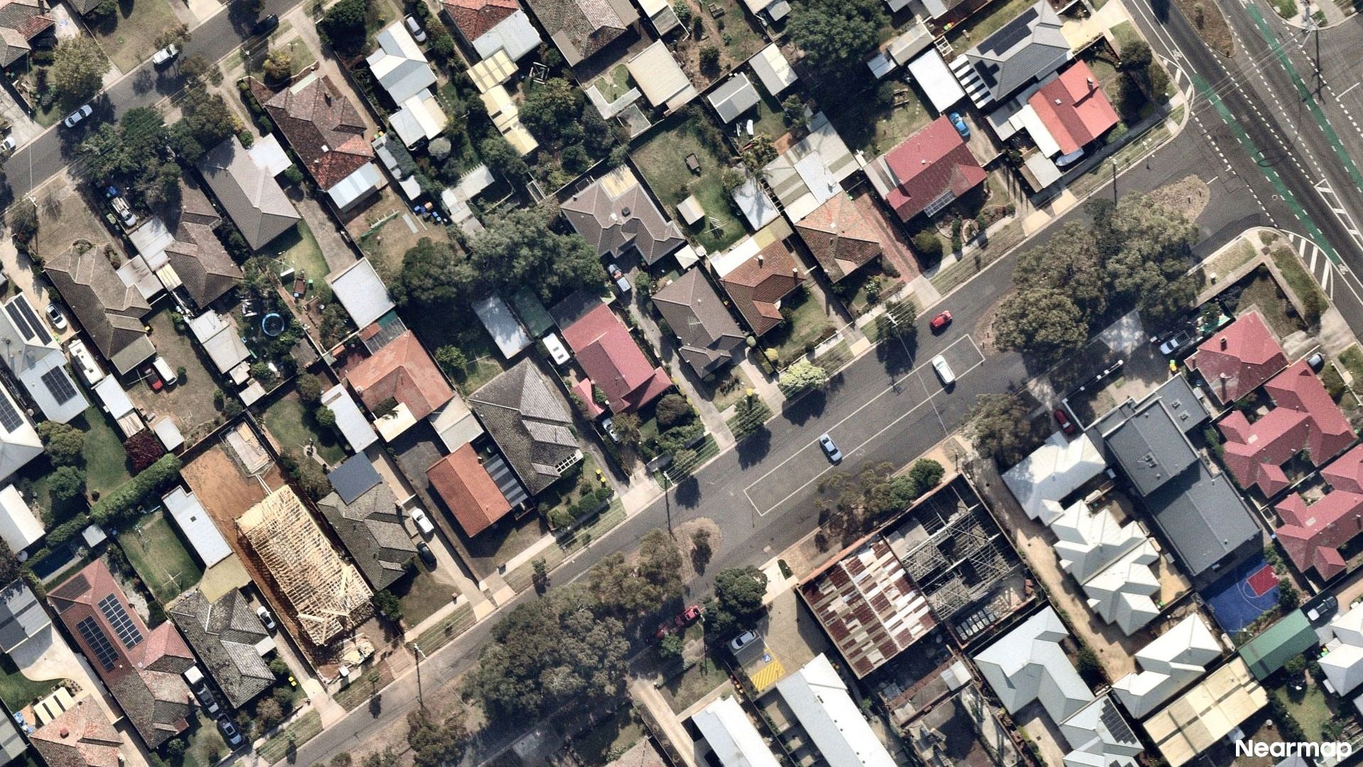Vertical aerial view