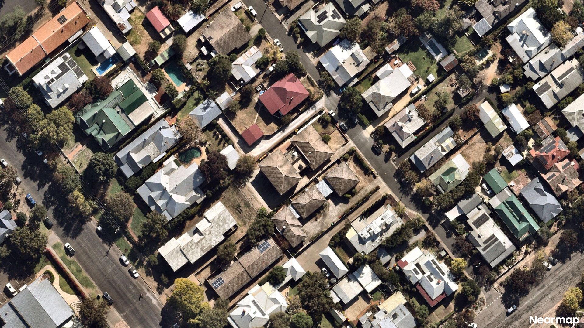 Vertical aerial view