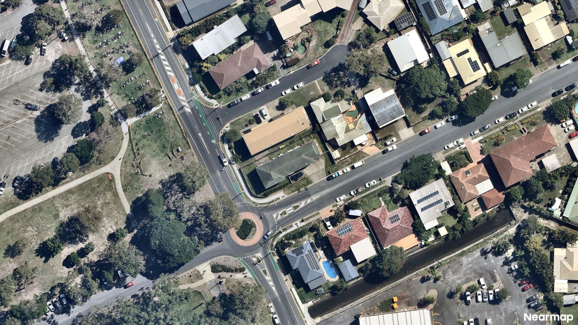 Vertical aerial view