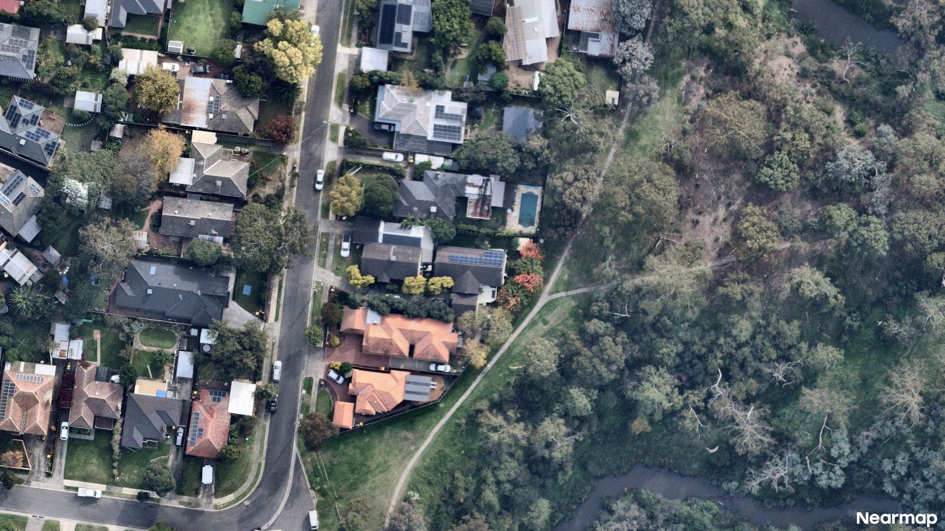 Vertical aerial view