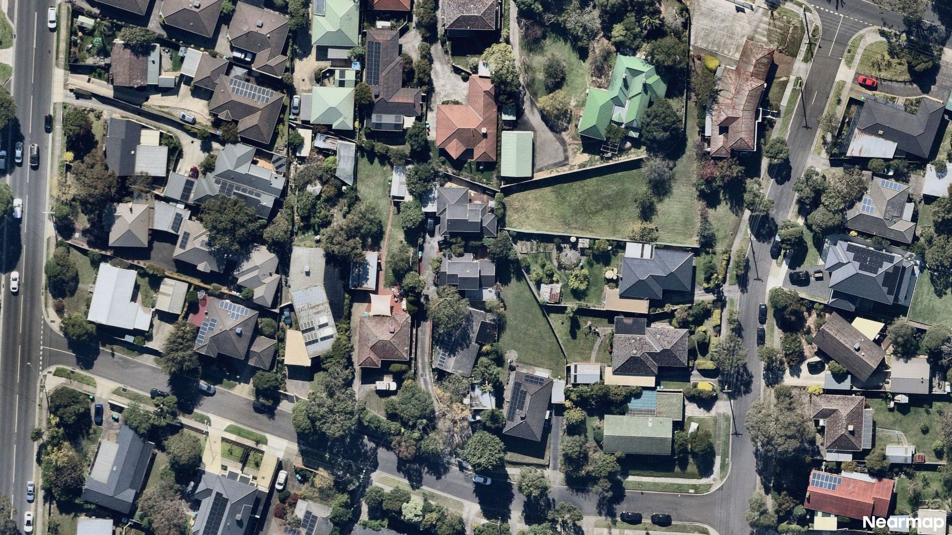 Vertical aerial view