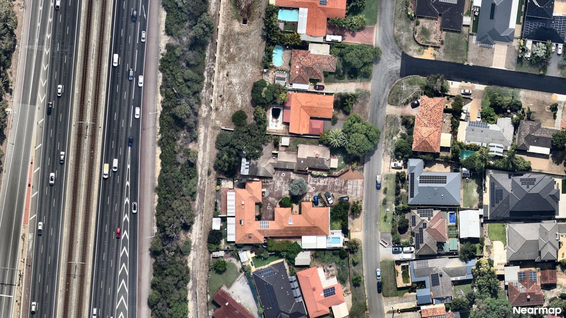 Vertical aerial view
