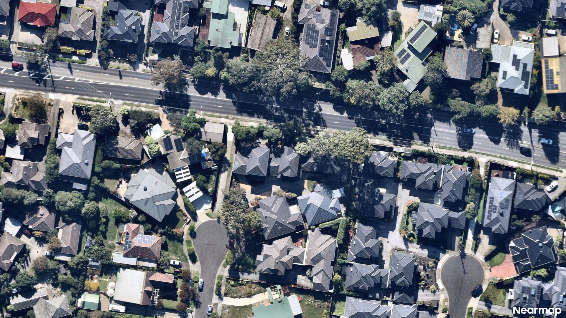 Vertical aerial view