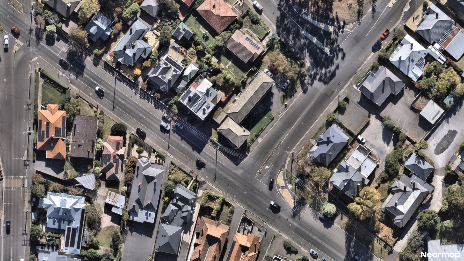 Vertical aerial view