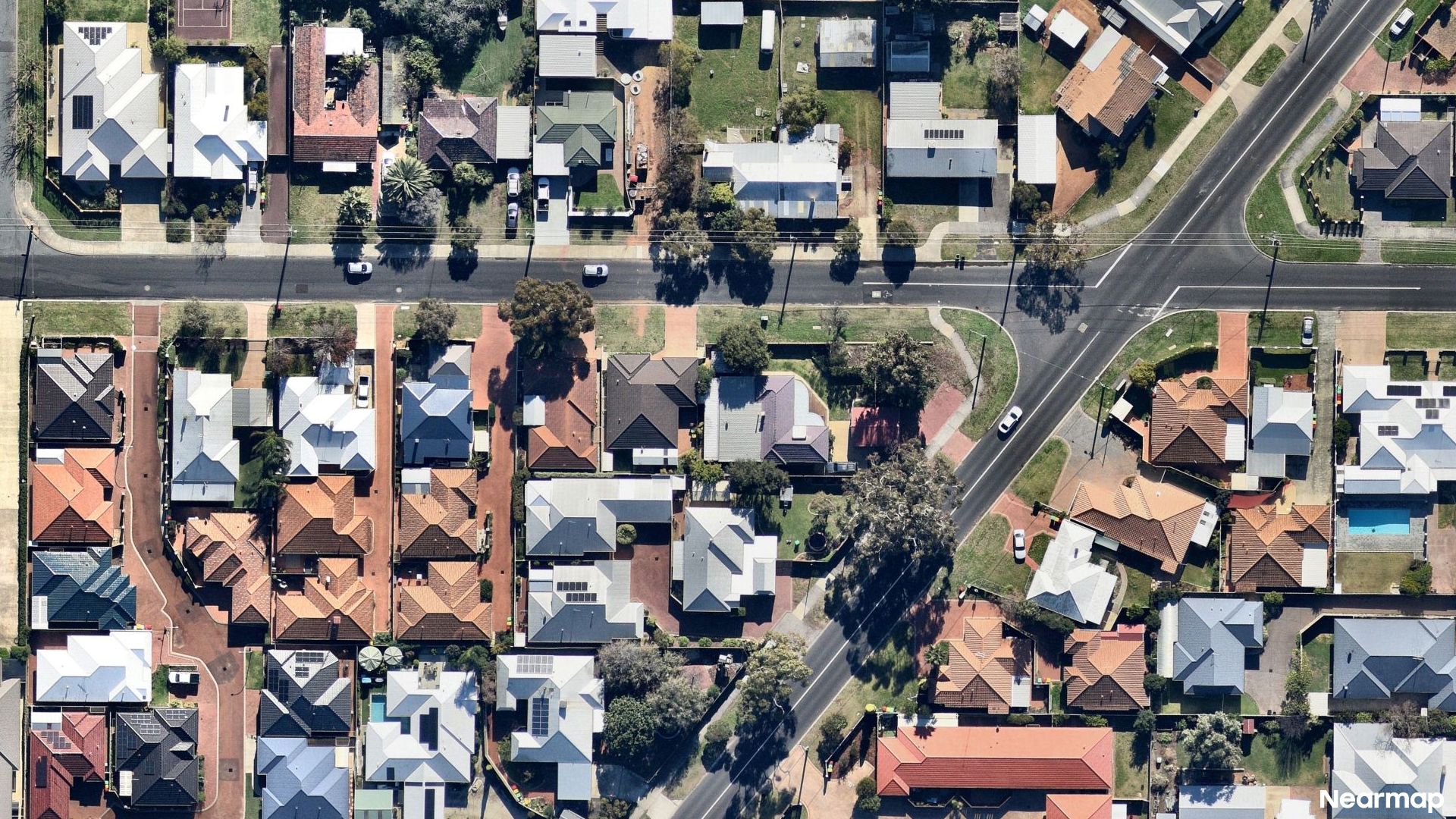 Vertical aerial view
