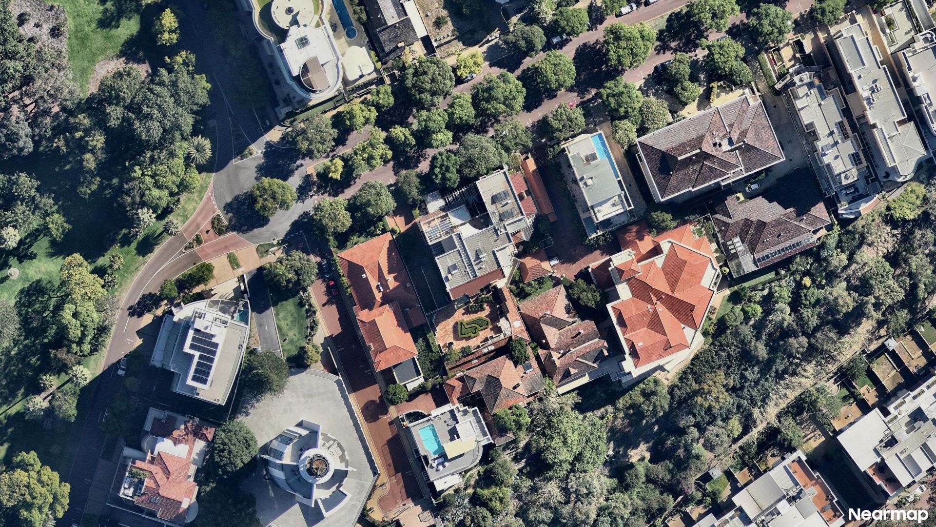 Vertical aerial view