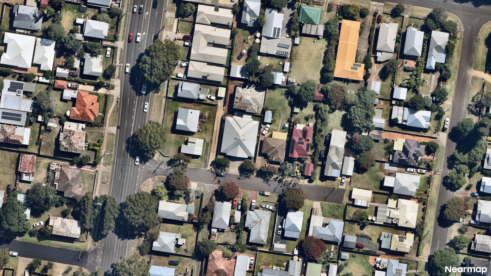 Vertical aerial view
