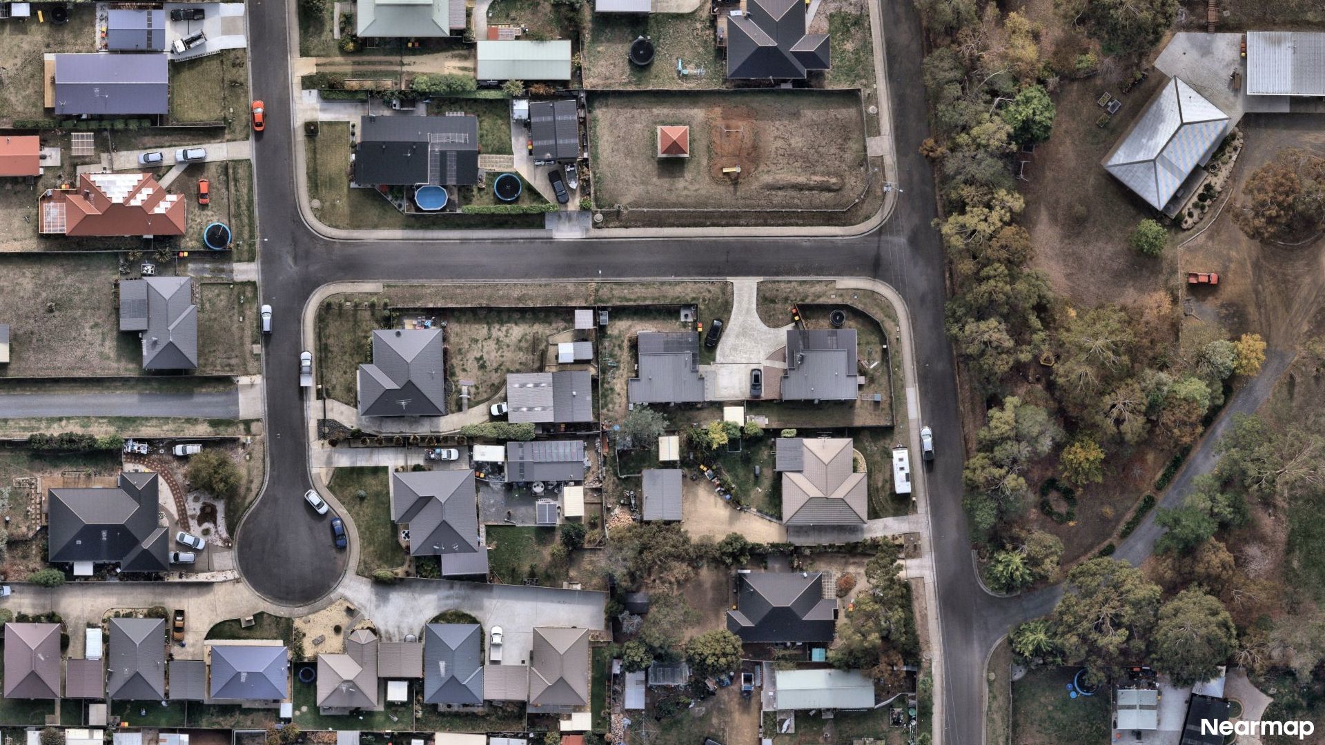 Vertical aerial view