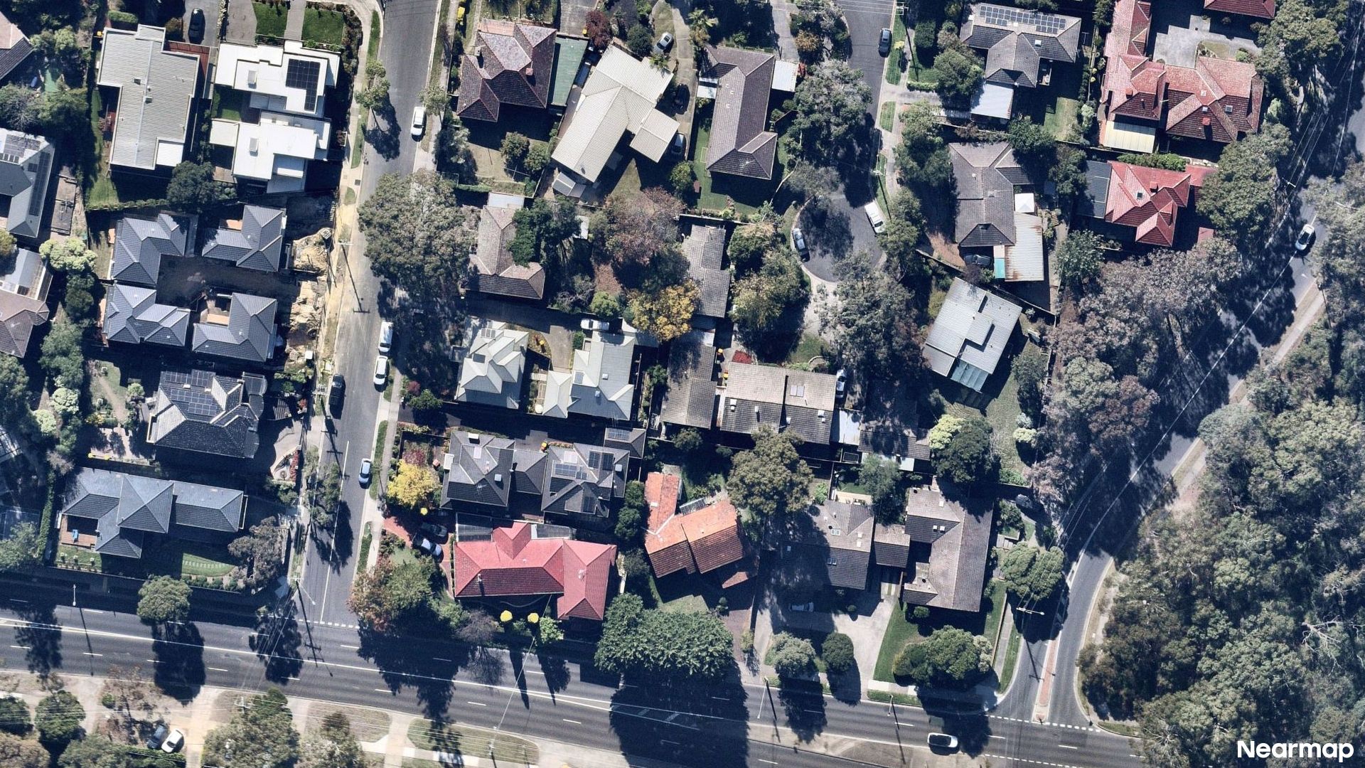 Vertical aerial view