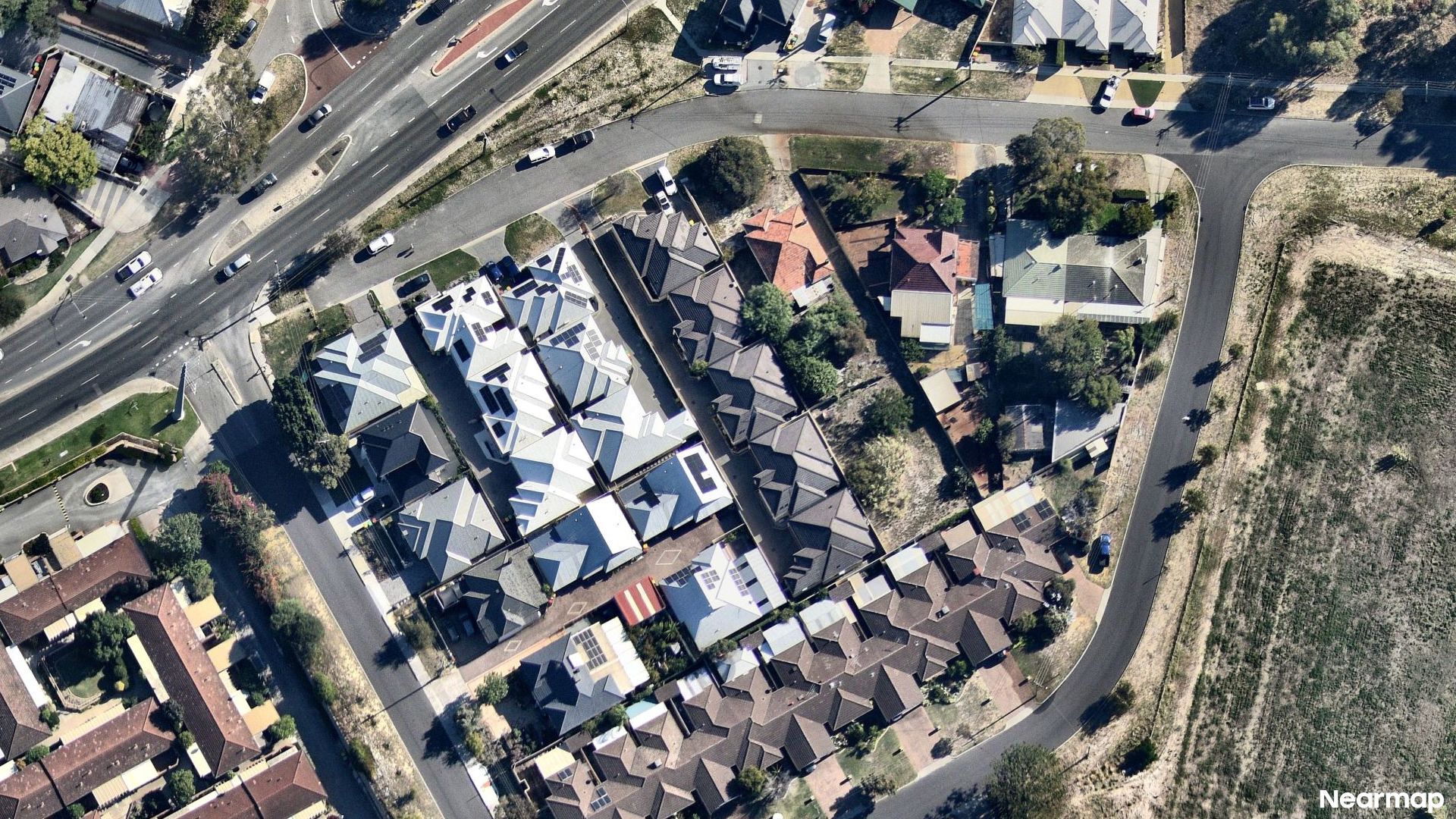 Vertical aerial view