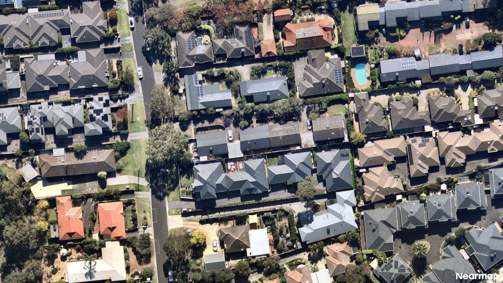 Vertical aerial view