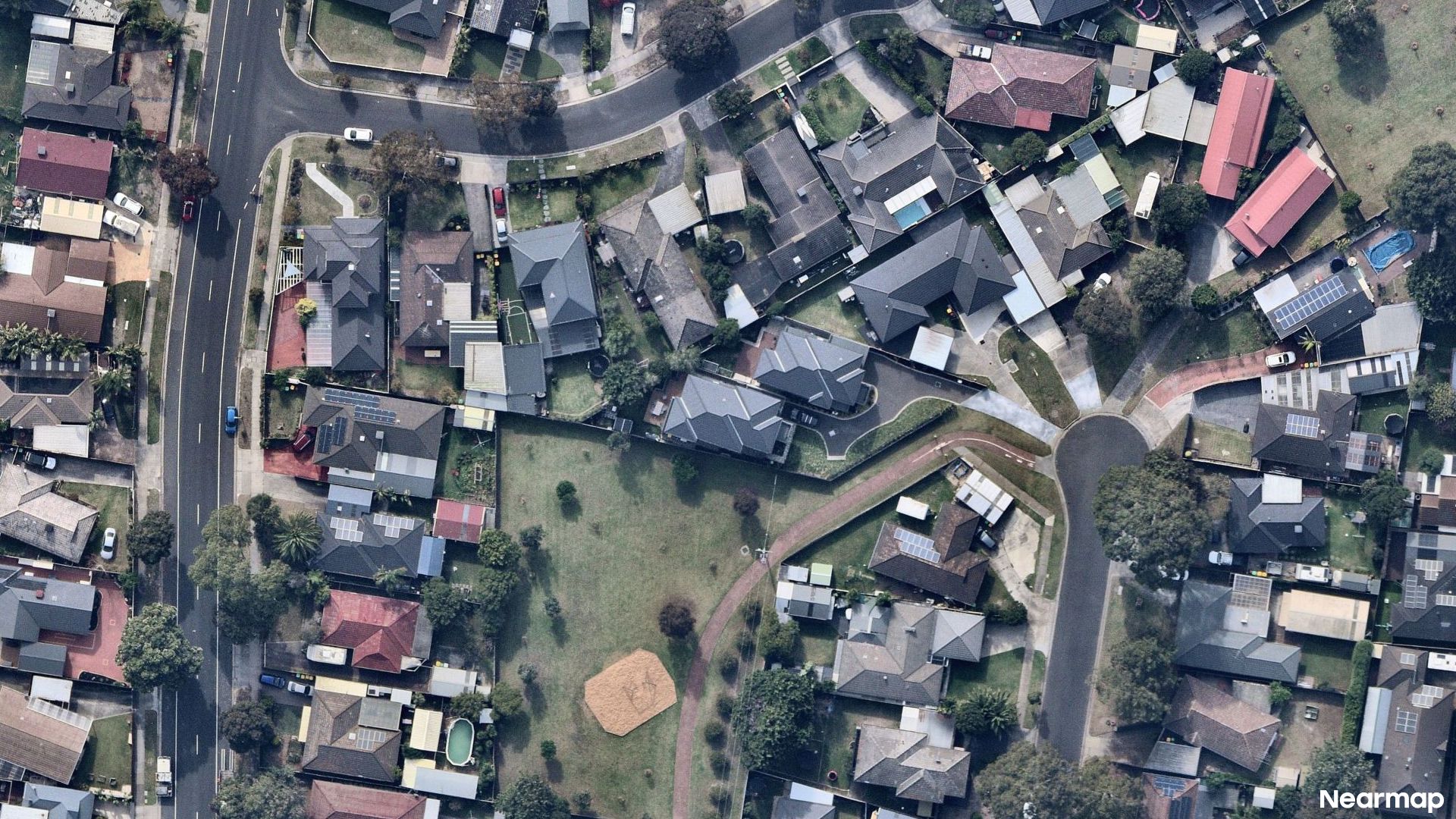 Vertical aerial view