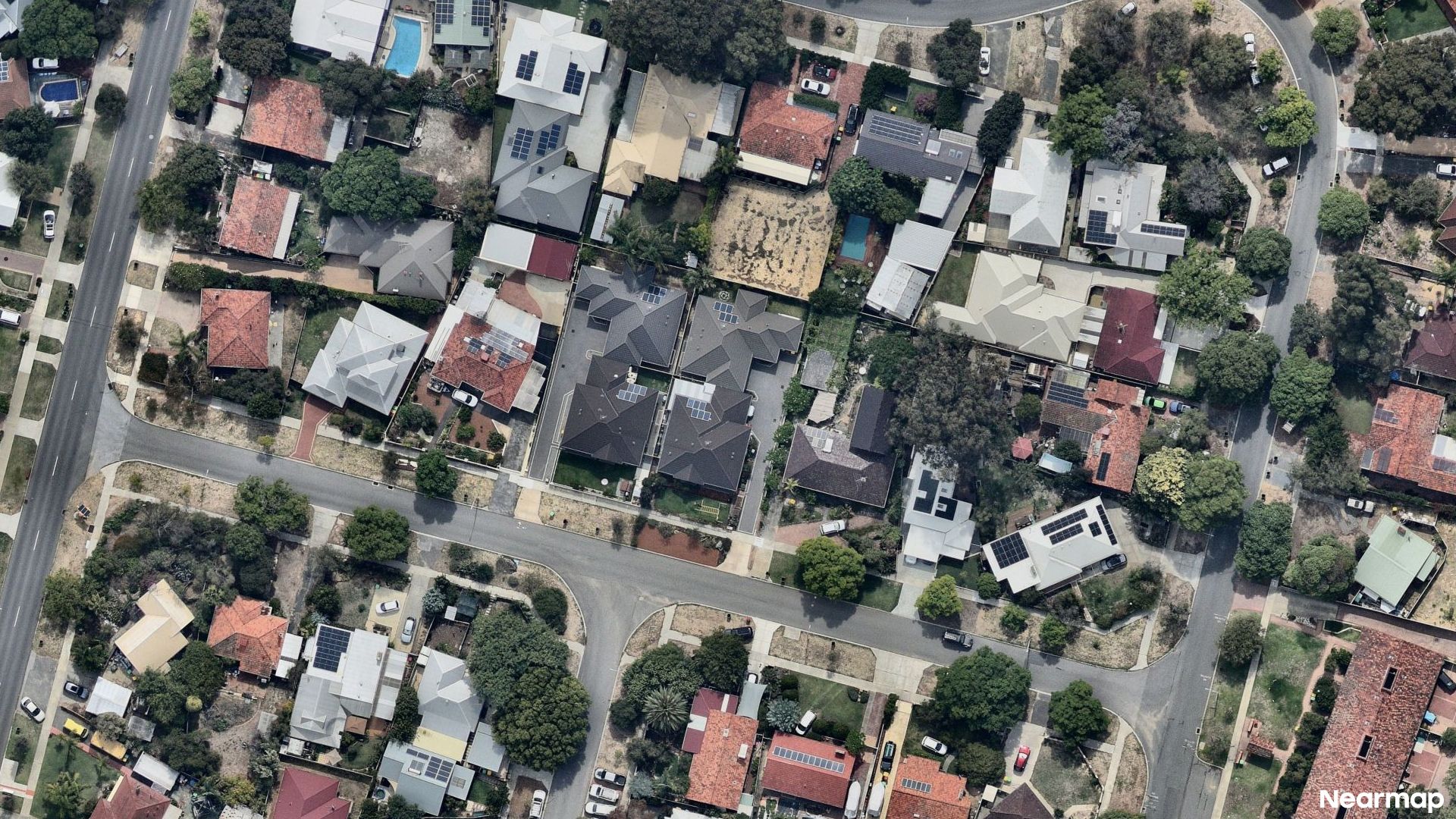 Vertical aerial view