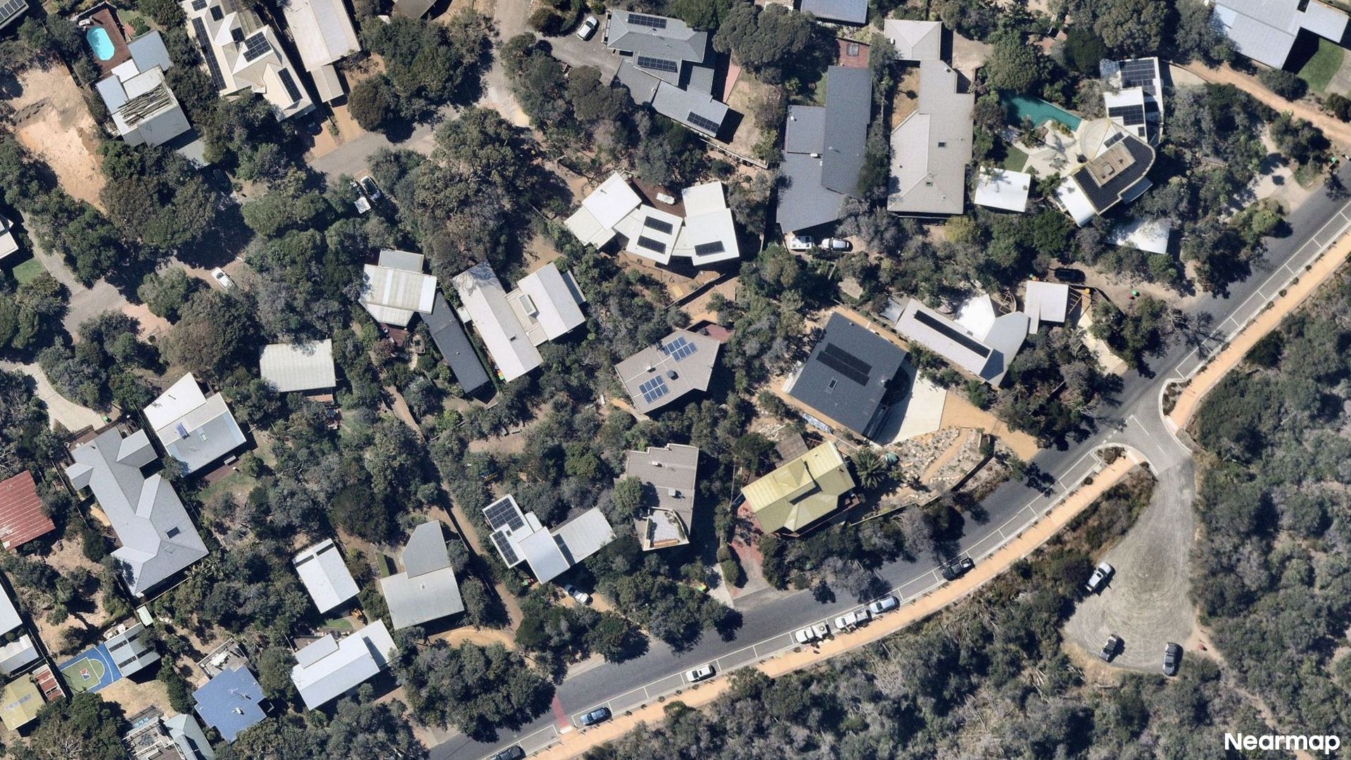 Vertical aerial view